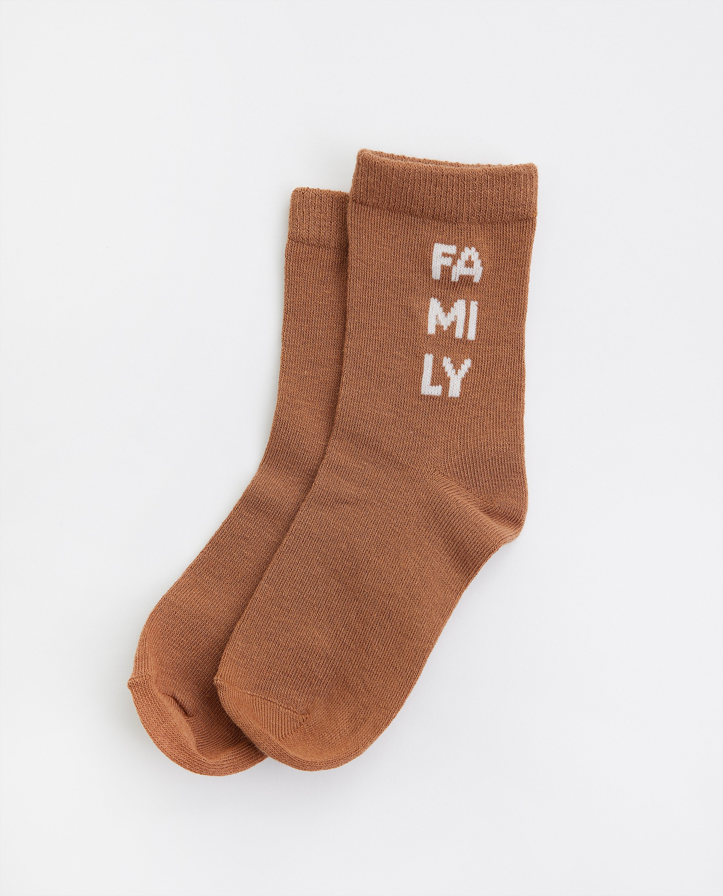 Chaussettes brunes avec imprimé, 23-34 - #familystories - JBC