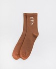 Chaussettes brunes à imprimé, 35-42 - #familystories - JBC