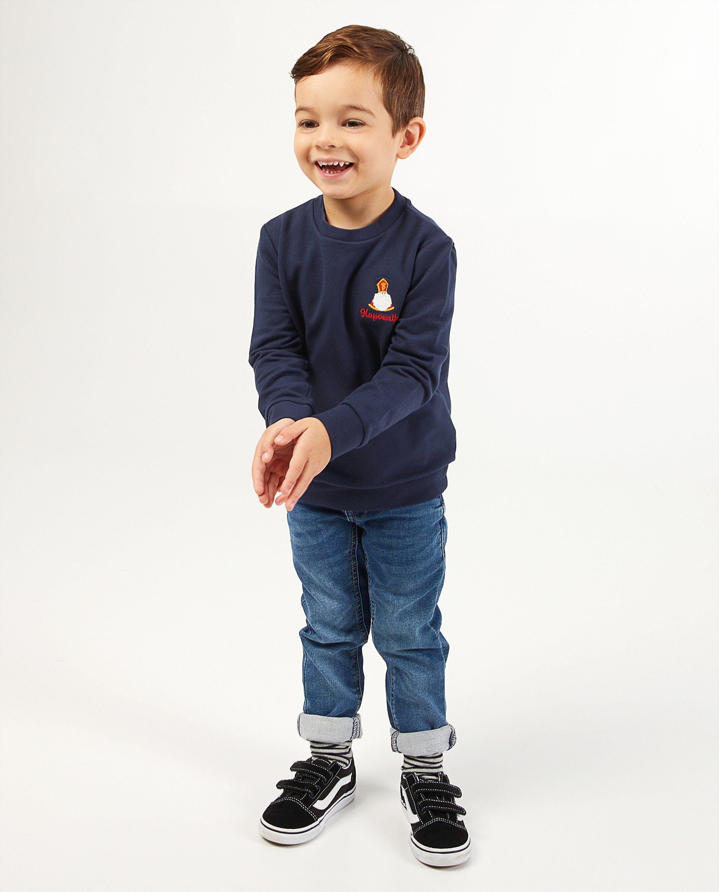 Dag Sinterklaassweater van biokatoen - in blauw - Sinterklaas