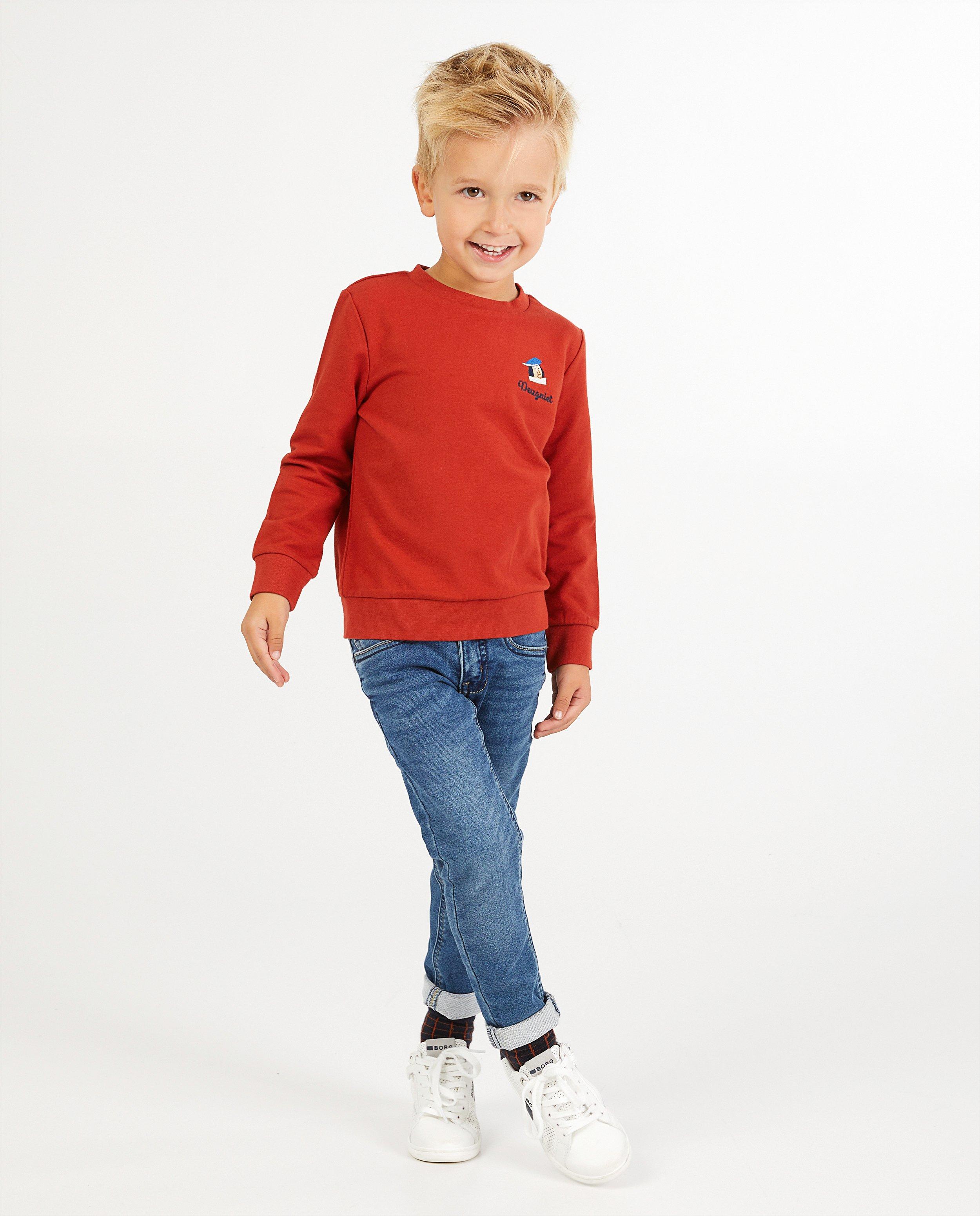 Sweat en coton bio Dag Sinterklaas - rouge - Sinterklaas