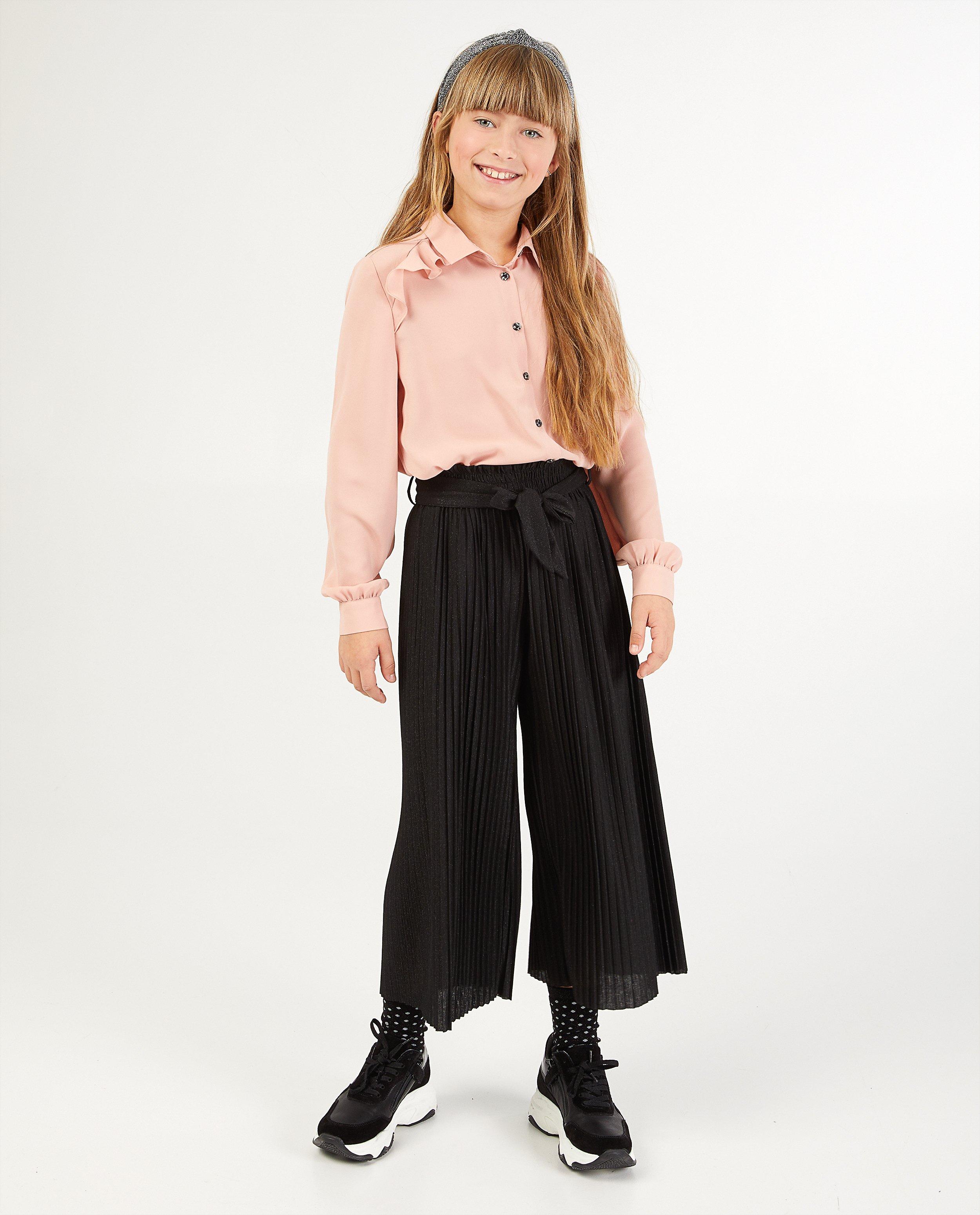 Roze hemd met volants - losse fit - Fish & Chips
