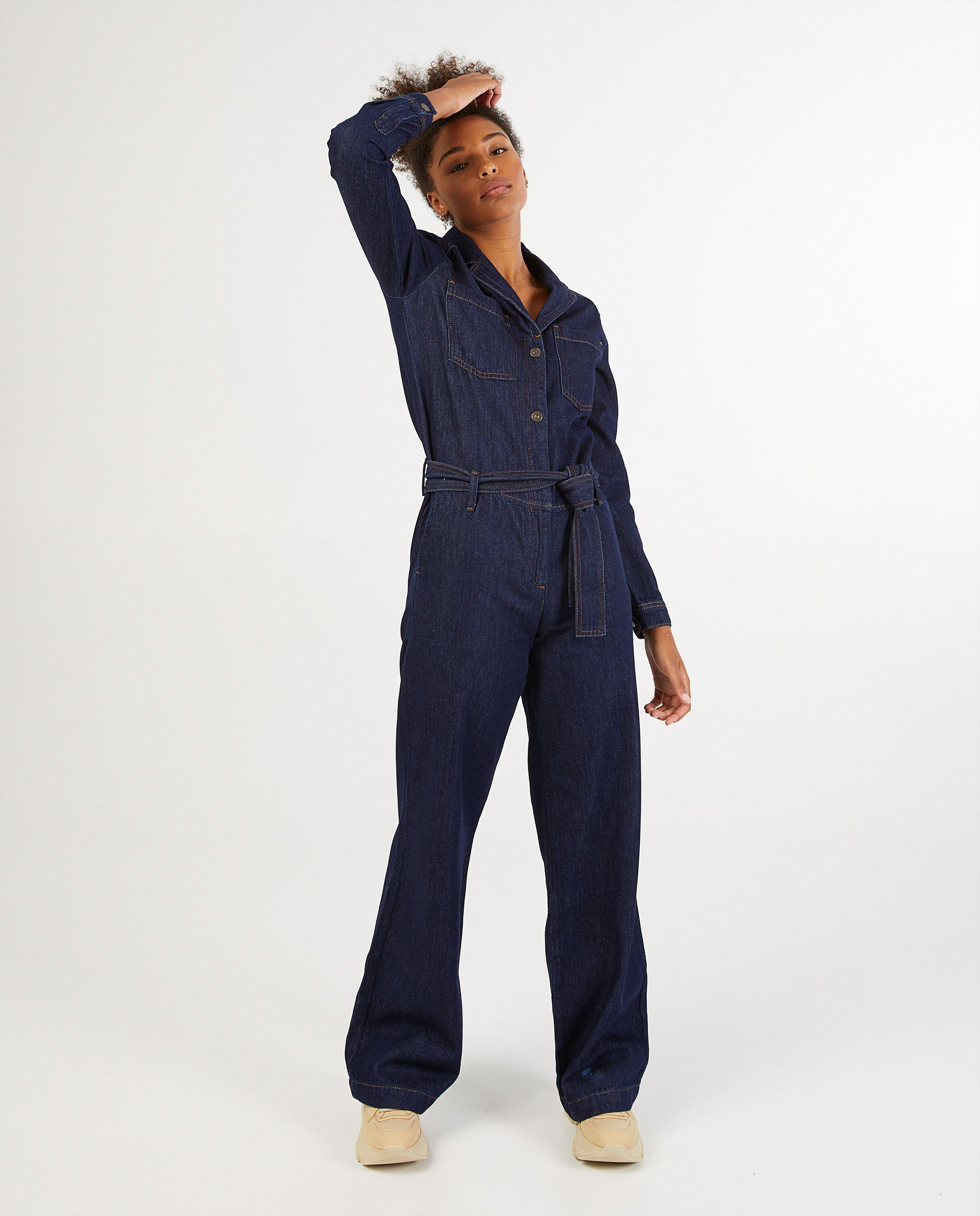 Blauwe denim jumpsuit Karen Damen - dry denim - Karen Damen