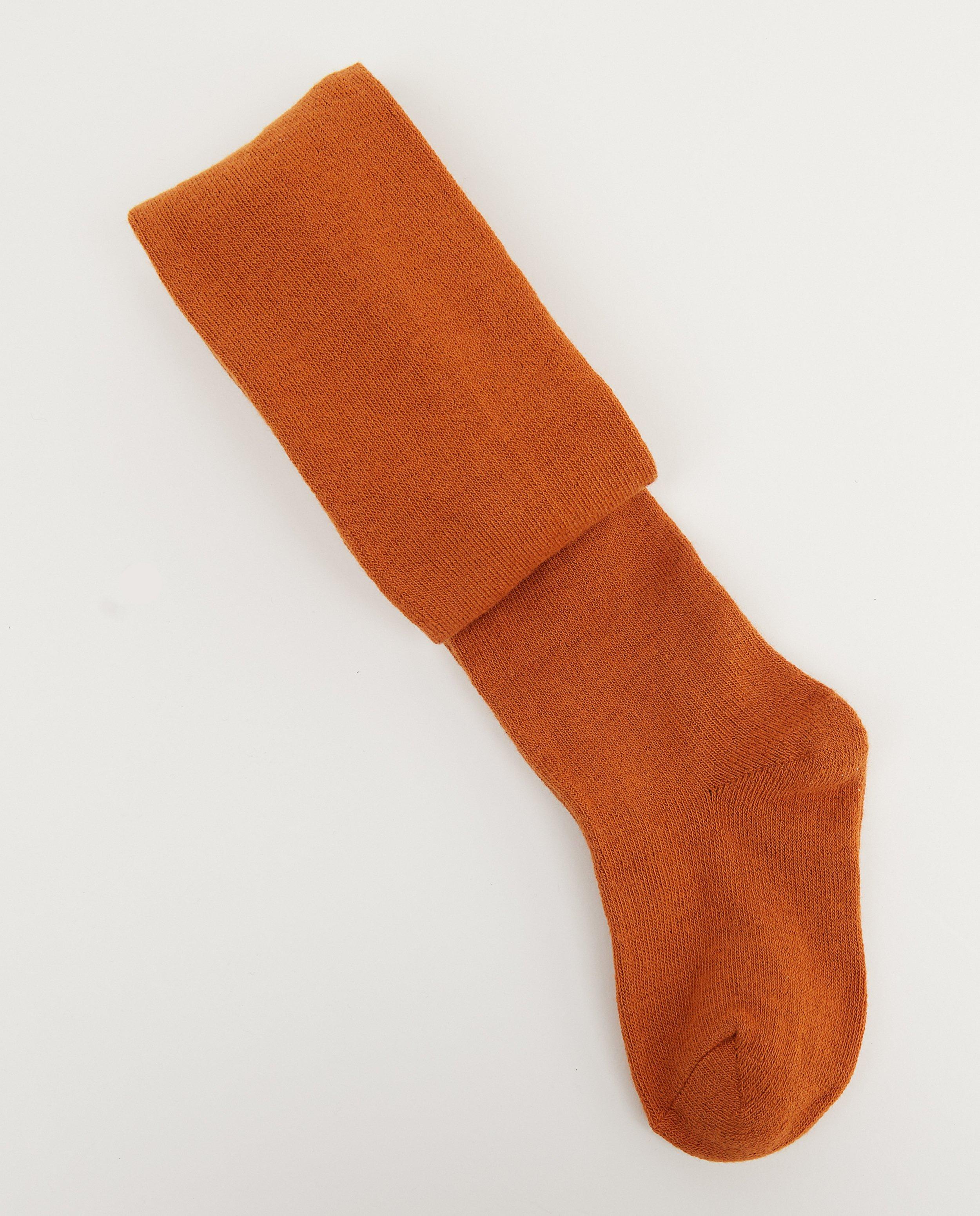 Oranjebruine kousenbroek - effen - JBC