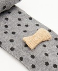 Chaussettes - Grijze kousenbroek met stippen