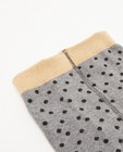 Chaussettes - Grijze kousenbroek met stippen