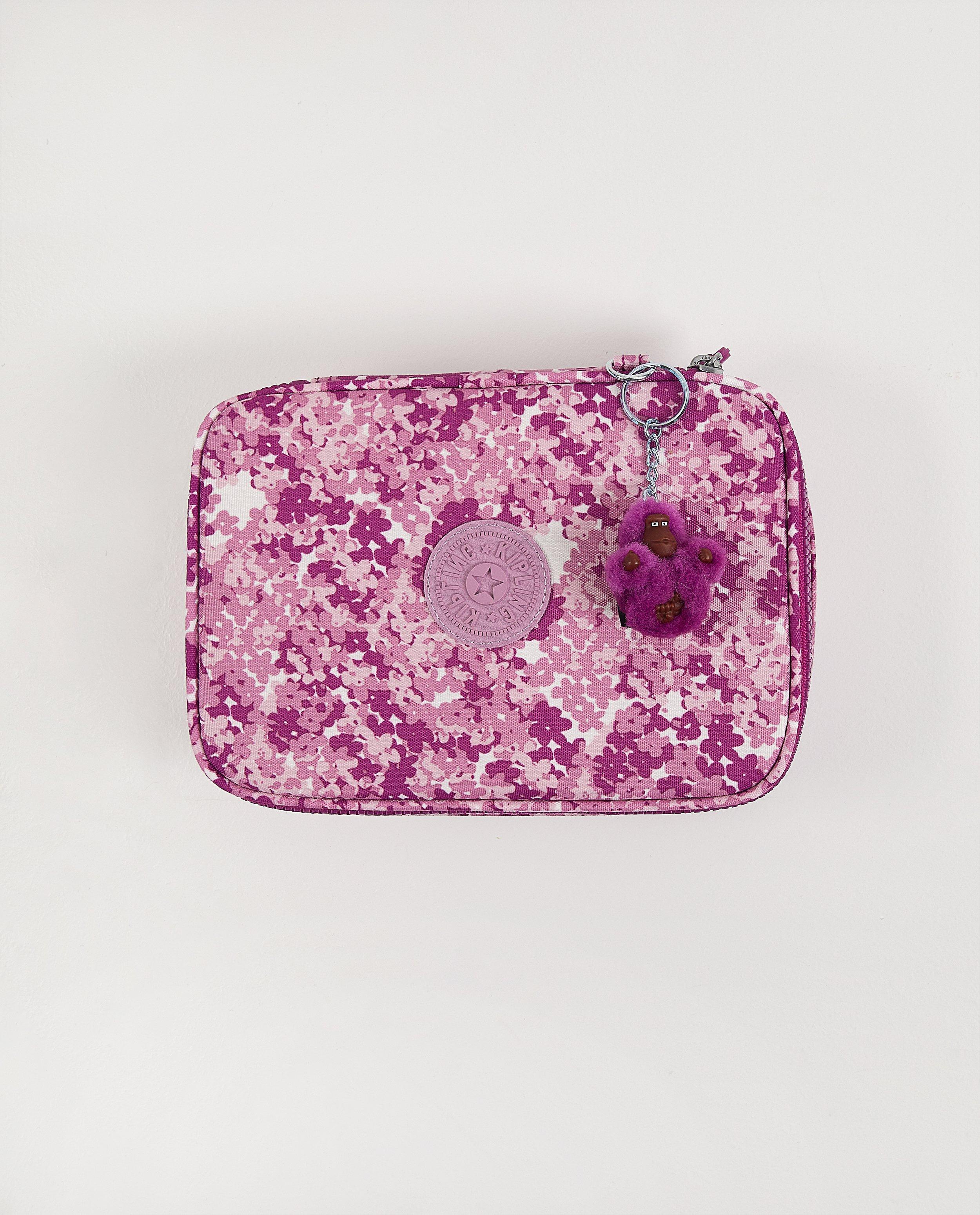 Trousse rose avec imprimé Kipling - sur toute la surface - kipl