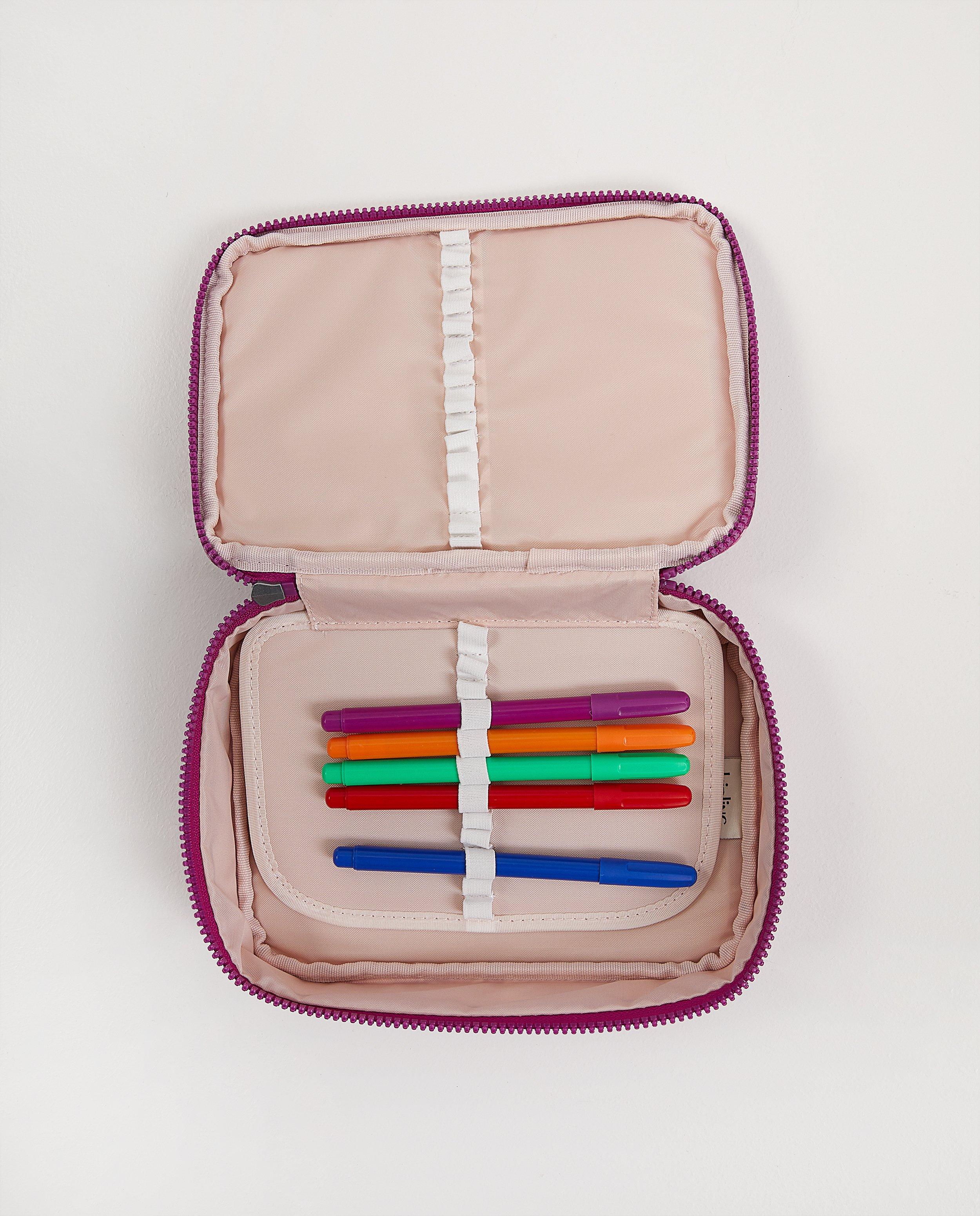 Sacs - Trousse rose avec imprimé Kipling