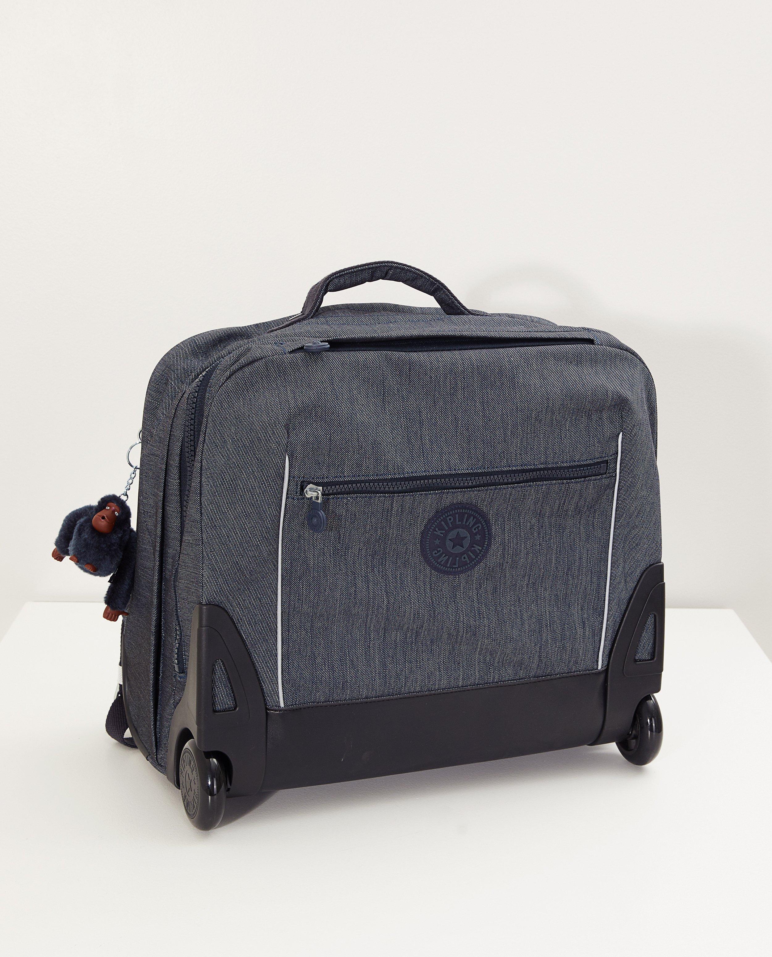 Sac à dos bleu à roulettes Kipling - imprimé intégral - kipl