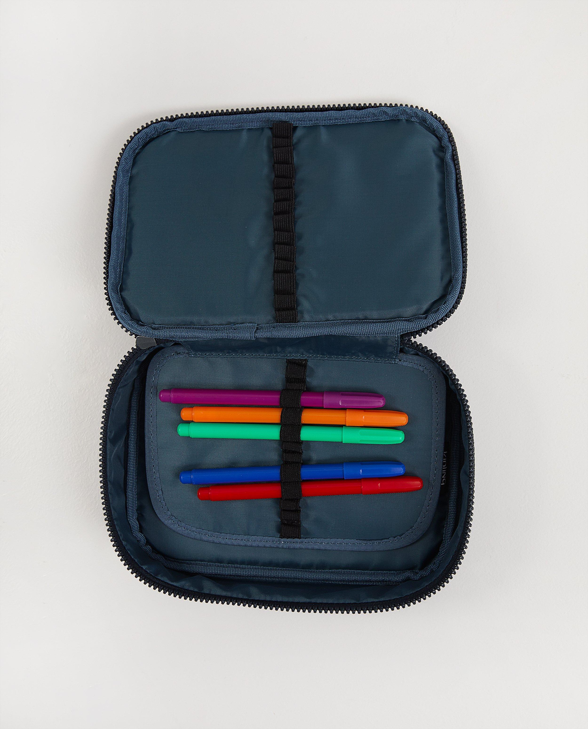 Handtassen - Grote pennenzak in blauw Kipling