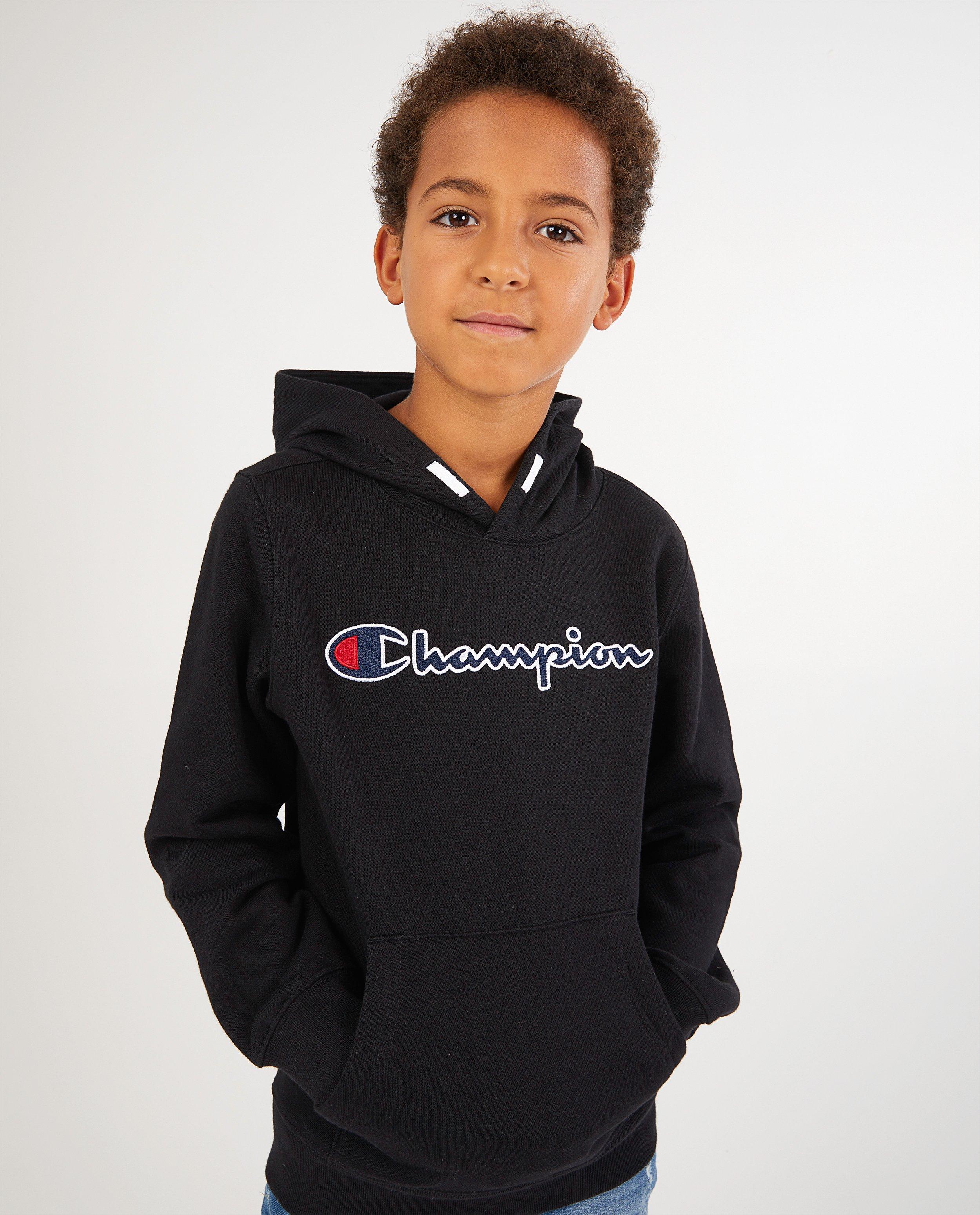 Sweaters - Zwarte hoodie Champion