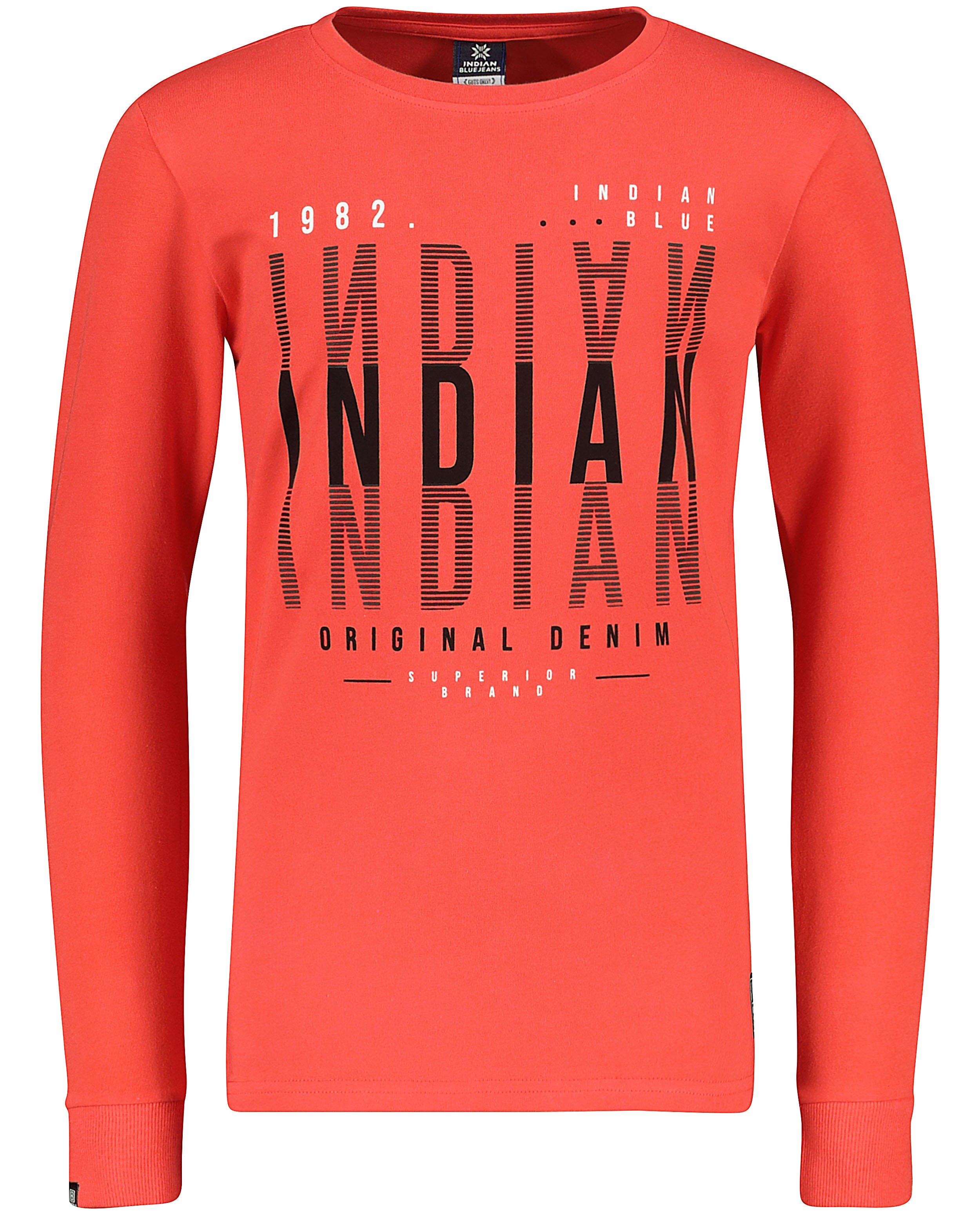 Rode longsleeve Indian Blue Jeans - met print - Indian Blue Jeans