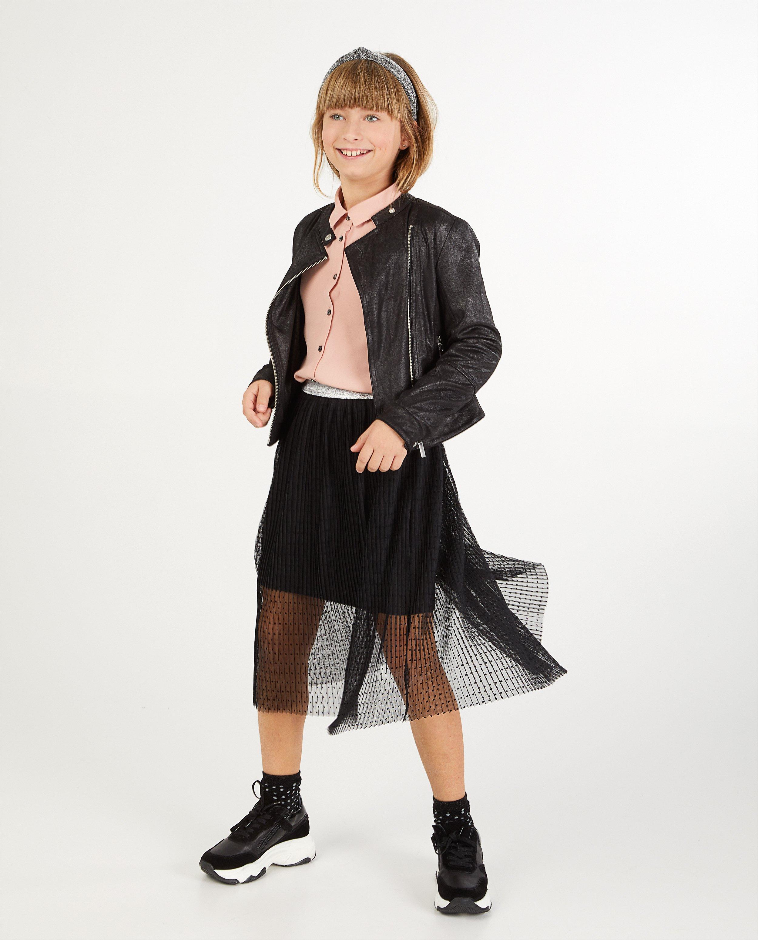 Zwarte rok met stippen - allover - Fish & Chips