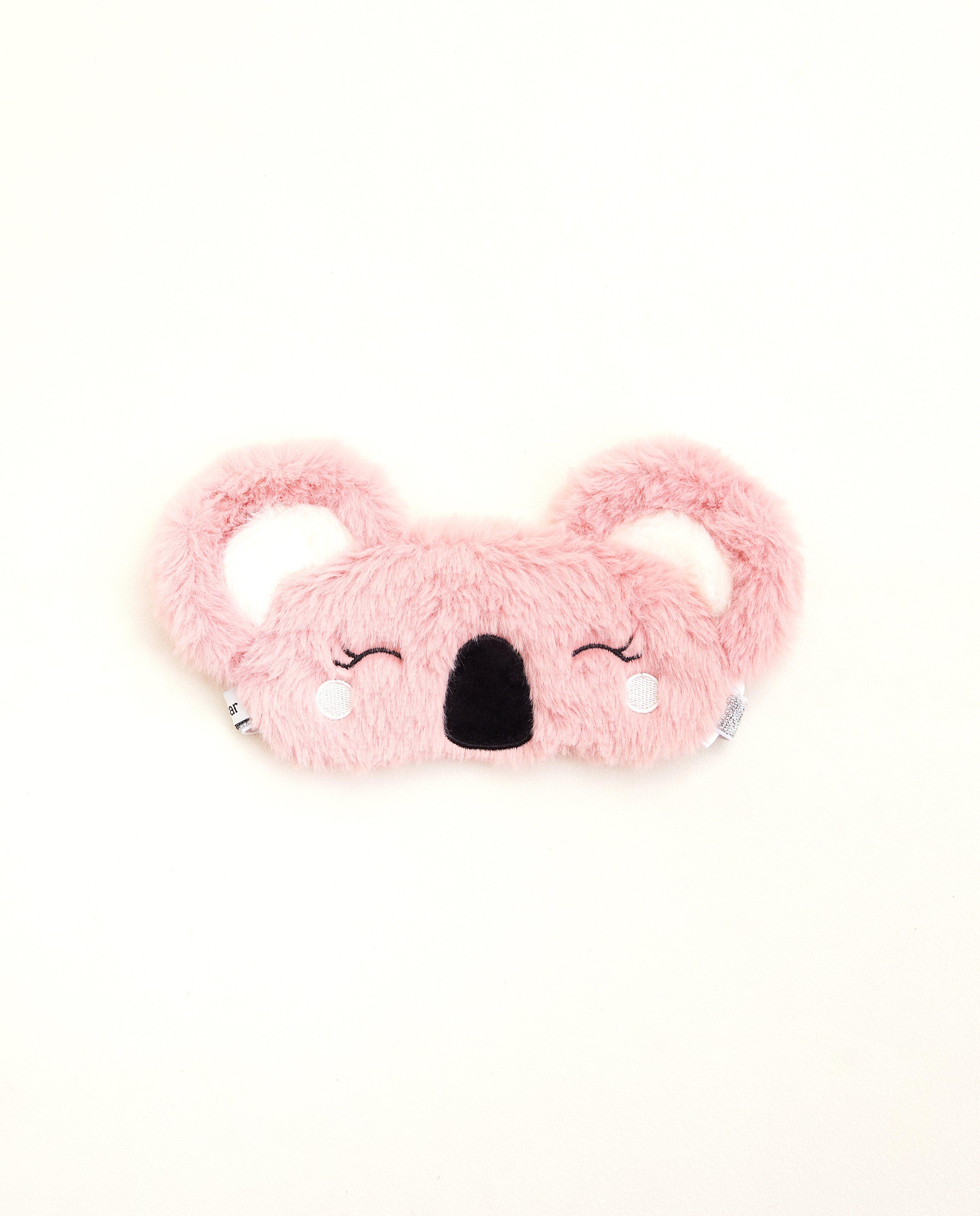 Roze slaapmasker koala - met oortjes - JBC