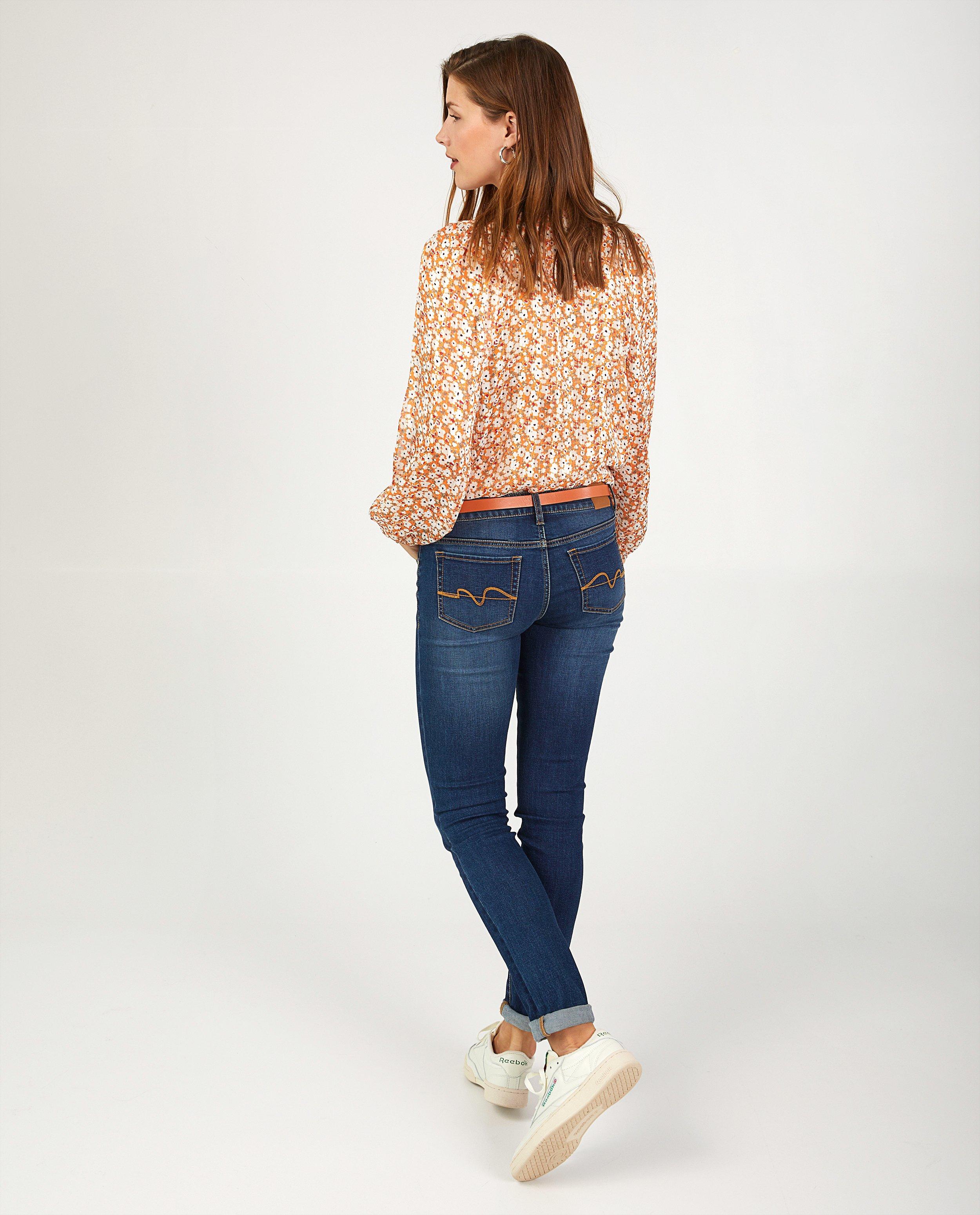 Oranje hemd met bloemenprint Youh! - Product Detail - geel - afbeelding nummer 3