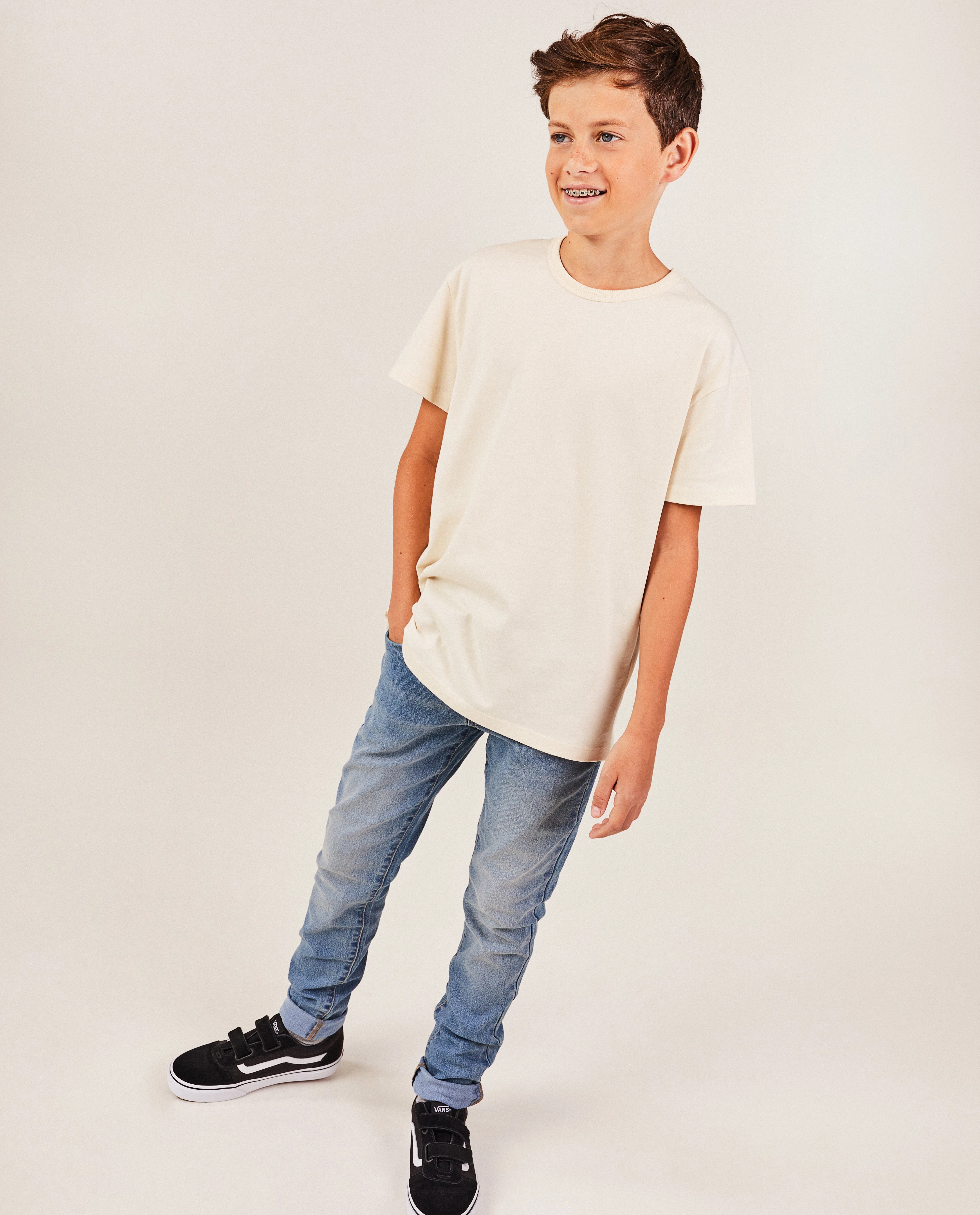 Blauwe jeans, slim fit