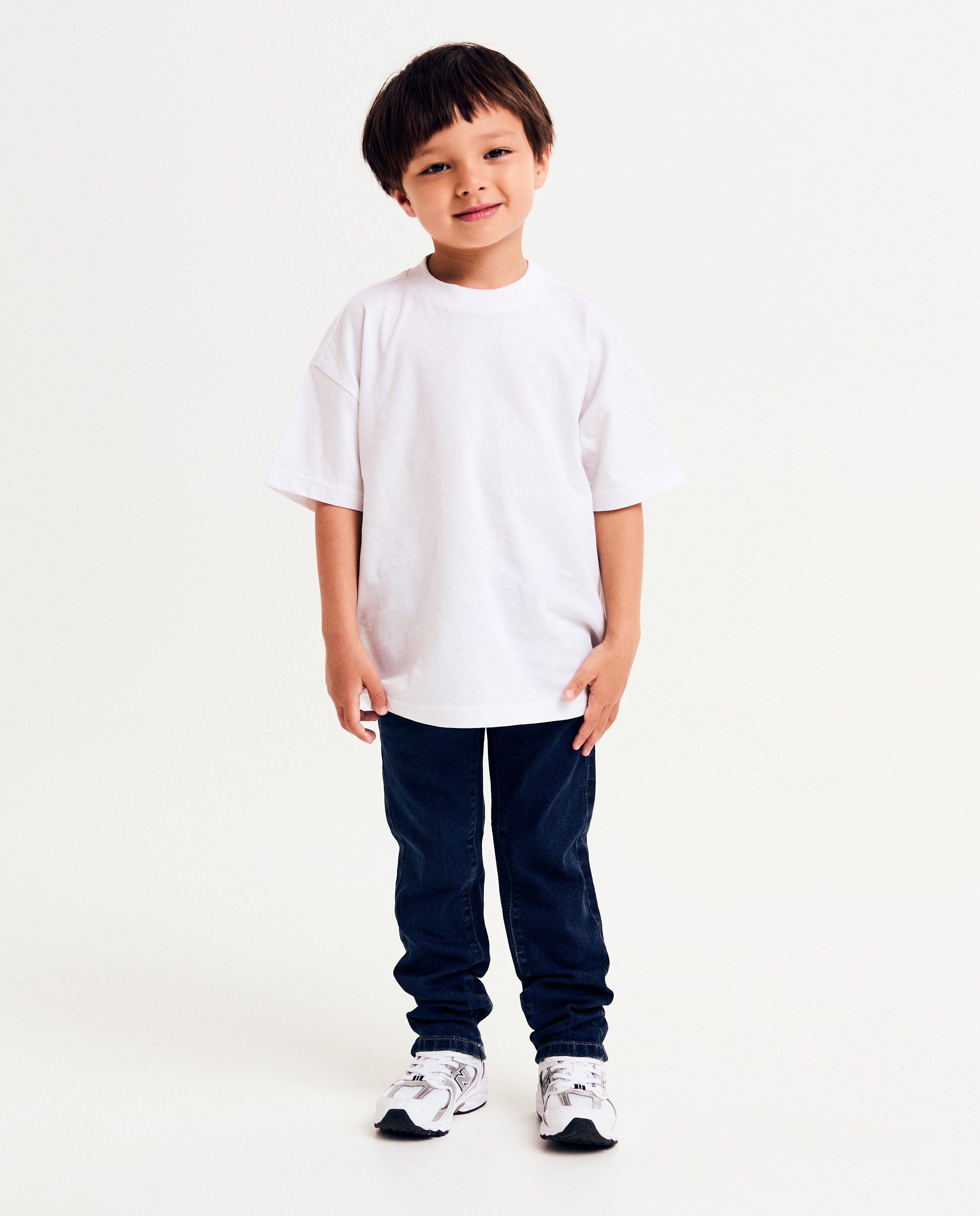 Donkerblauwe jeans, slim fit - in blauw - JBC