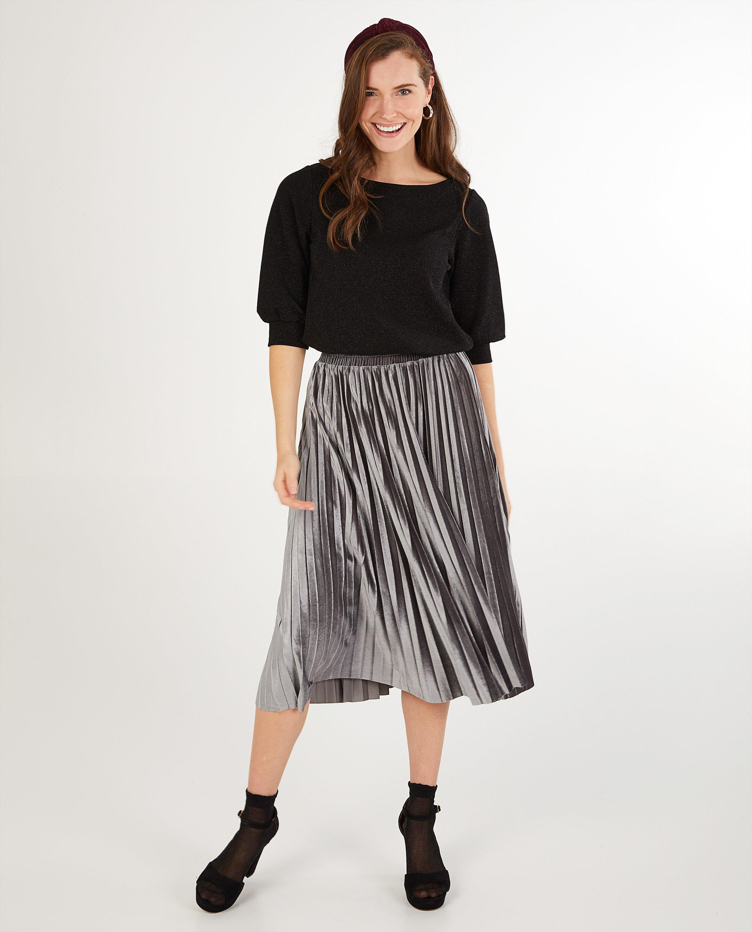Zwarte blouse Sora - met metaaldraad - Sora