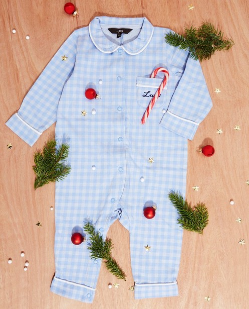 Blauwe babypyjama, Studio Unique - personaliseerbaar - JBC