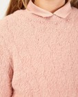 Truien - Roze trui met pareltjes