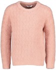 Truien - Roze trui met pareltjes