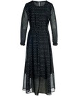 Kleedjes - Zwarte jurk met metaaldraad Sora