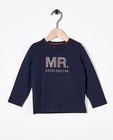 Longsleeve met opschrift - in blauw - Cuddles and Smiles