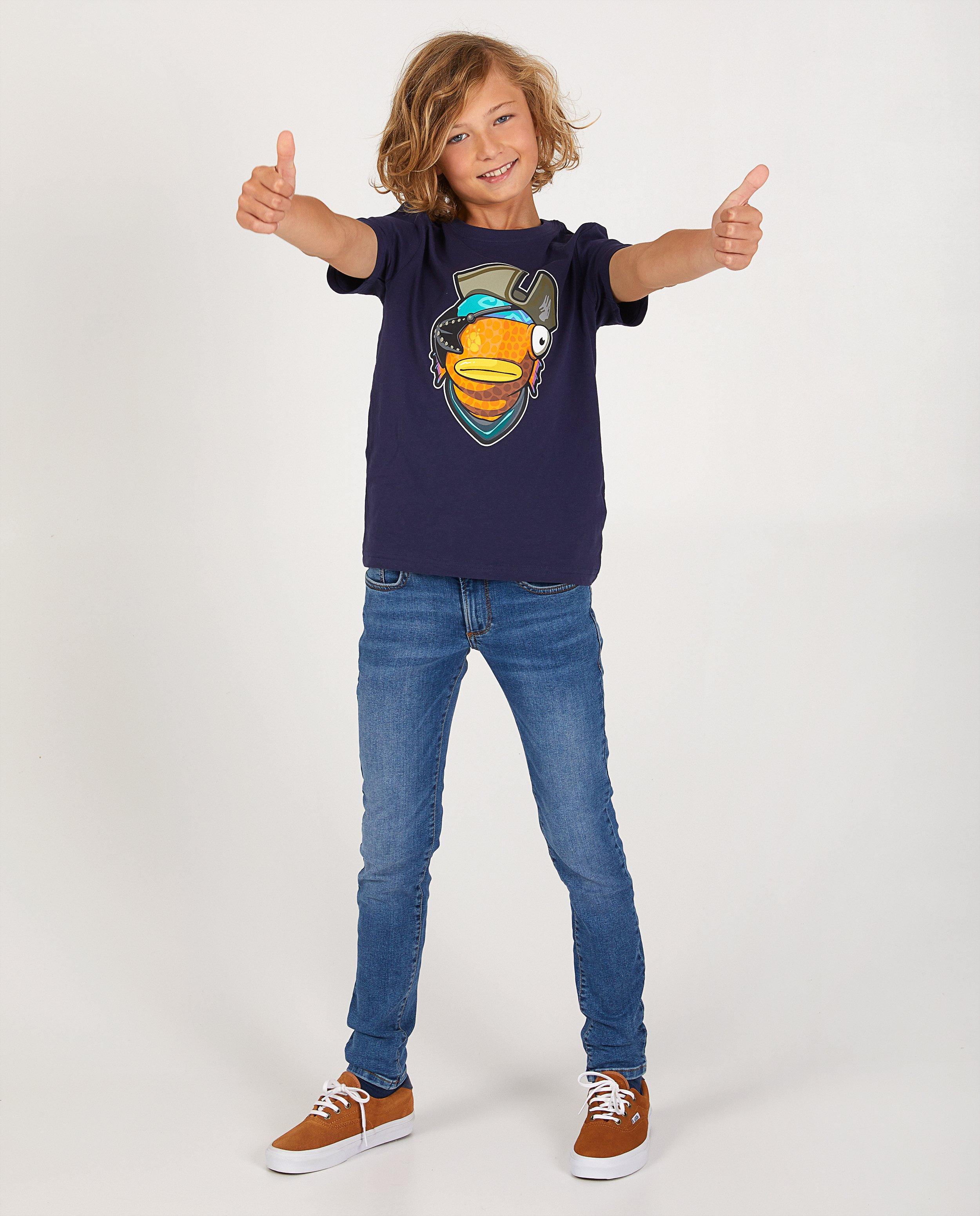 Blauw Fortnite-shirt - stretch - Fortnite