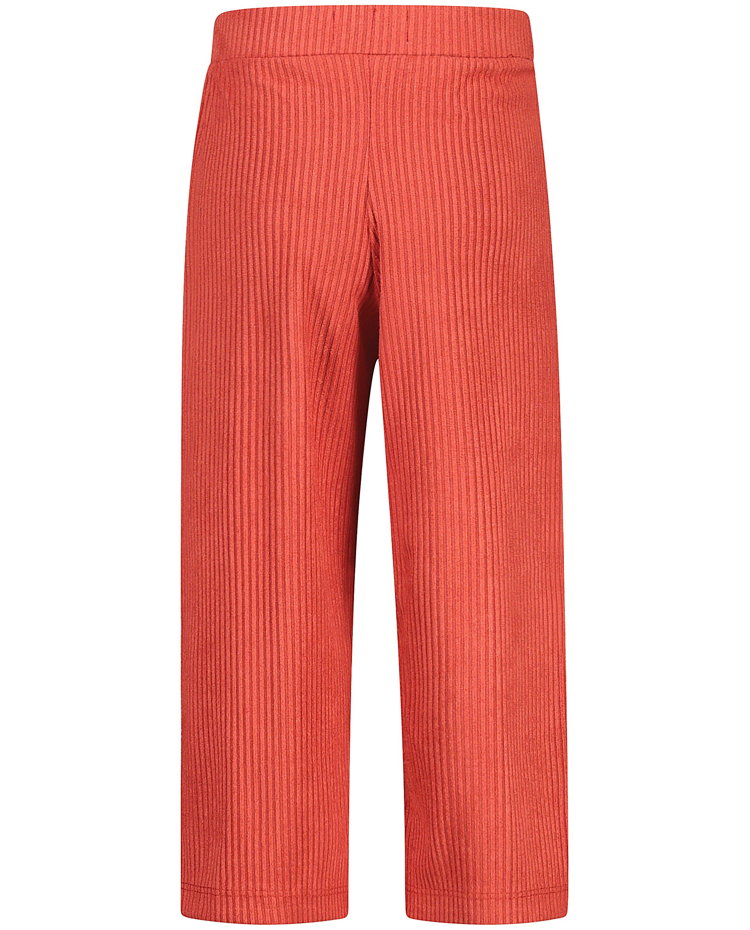 Oranje broek met ribreli&euml;f Looxs - Product Detail - rood - afbeelding nummer 2
