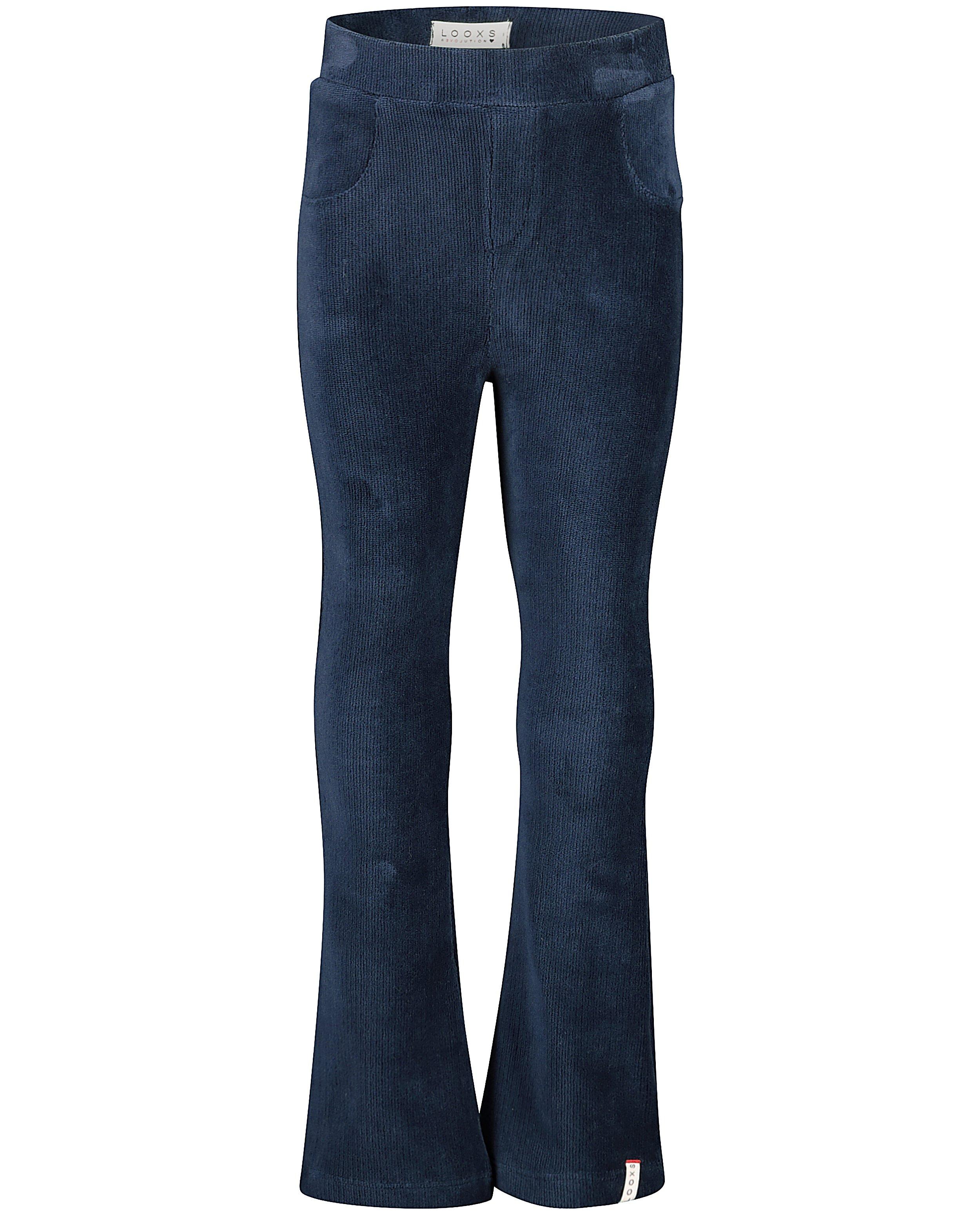 Pantalon en velours en Looxs bleu - stretch - Looxs