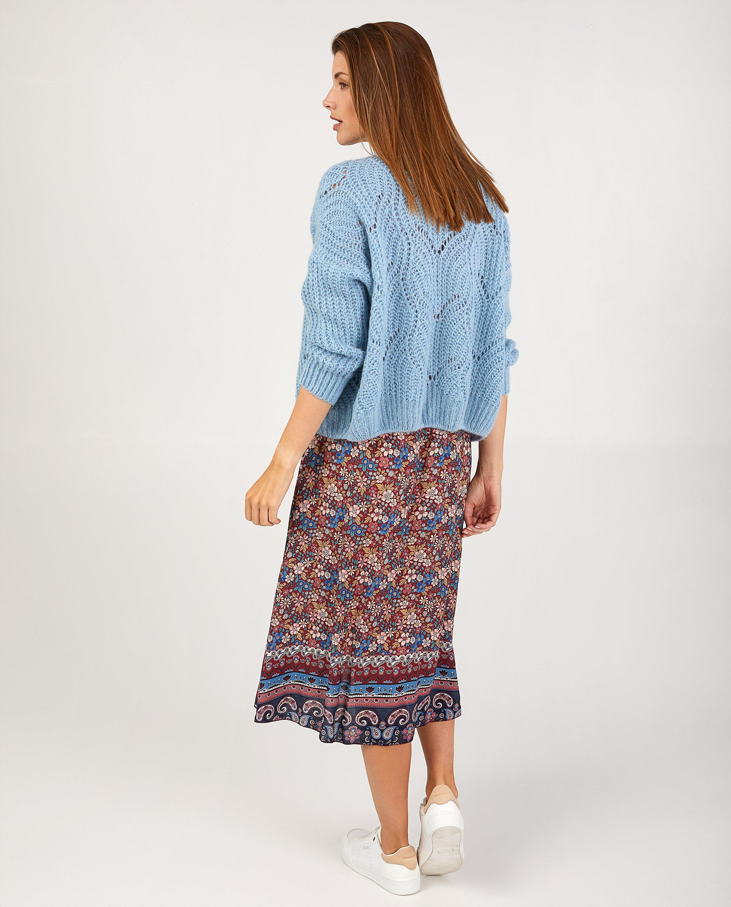 Lichtblauw vest met ajourpatroon - Product Detail - blauw - afbeelding nummer 3