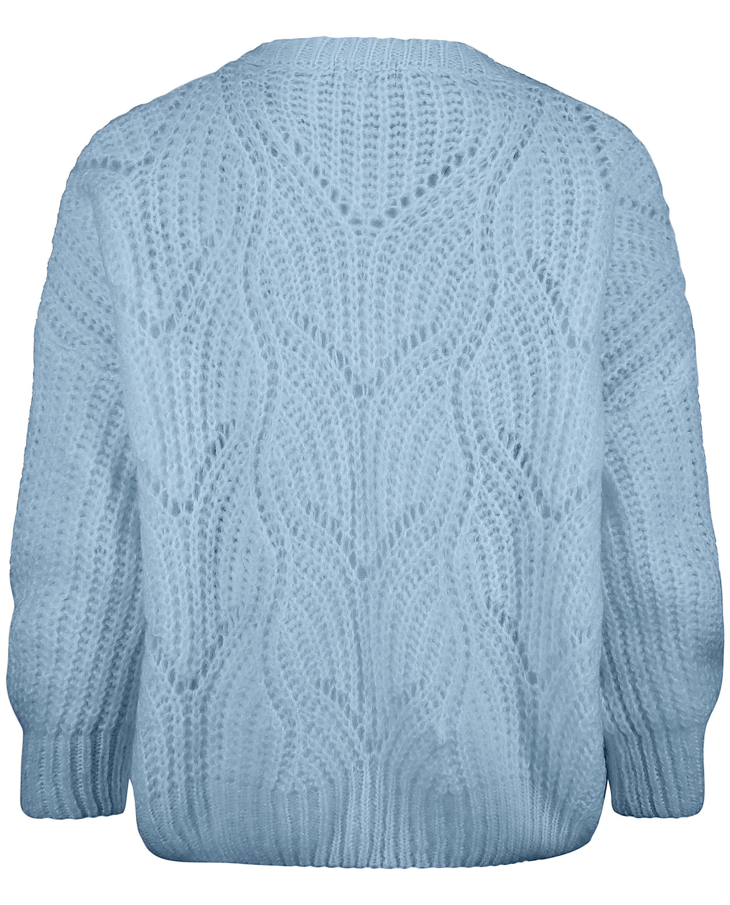 Lichtblauw vest met ajourpatroon - Product Detail - blauw - afbeelding nummer 6