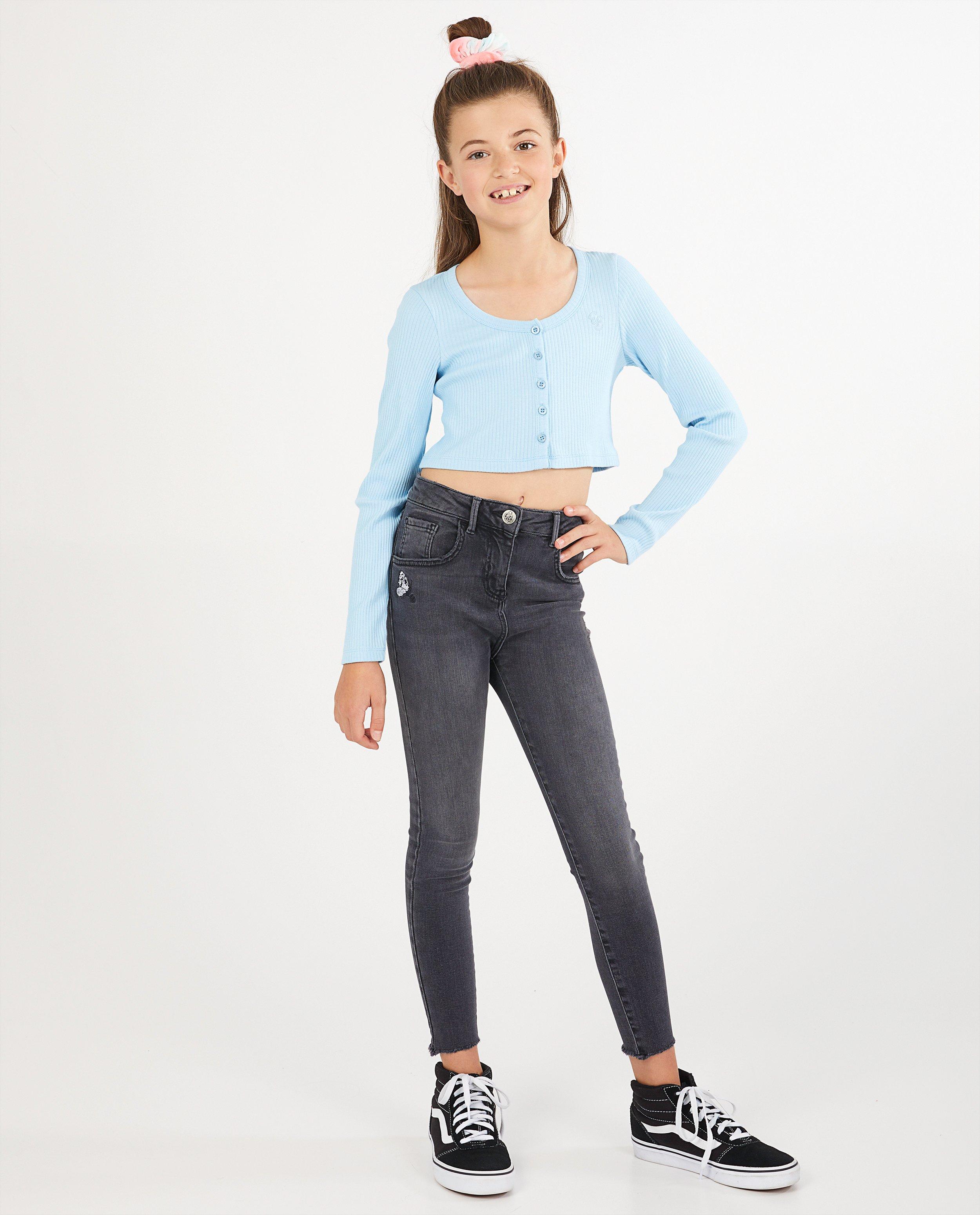 Blauwe longsleeve Elisa Bruart - met ribreliëf - Elisa Bruart