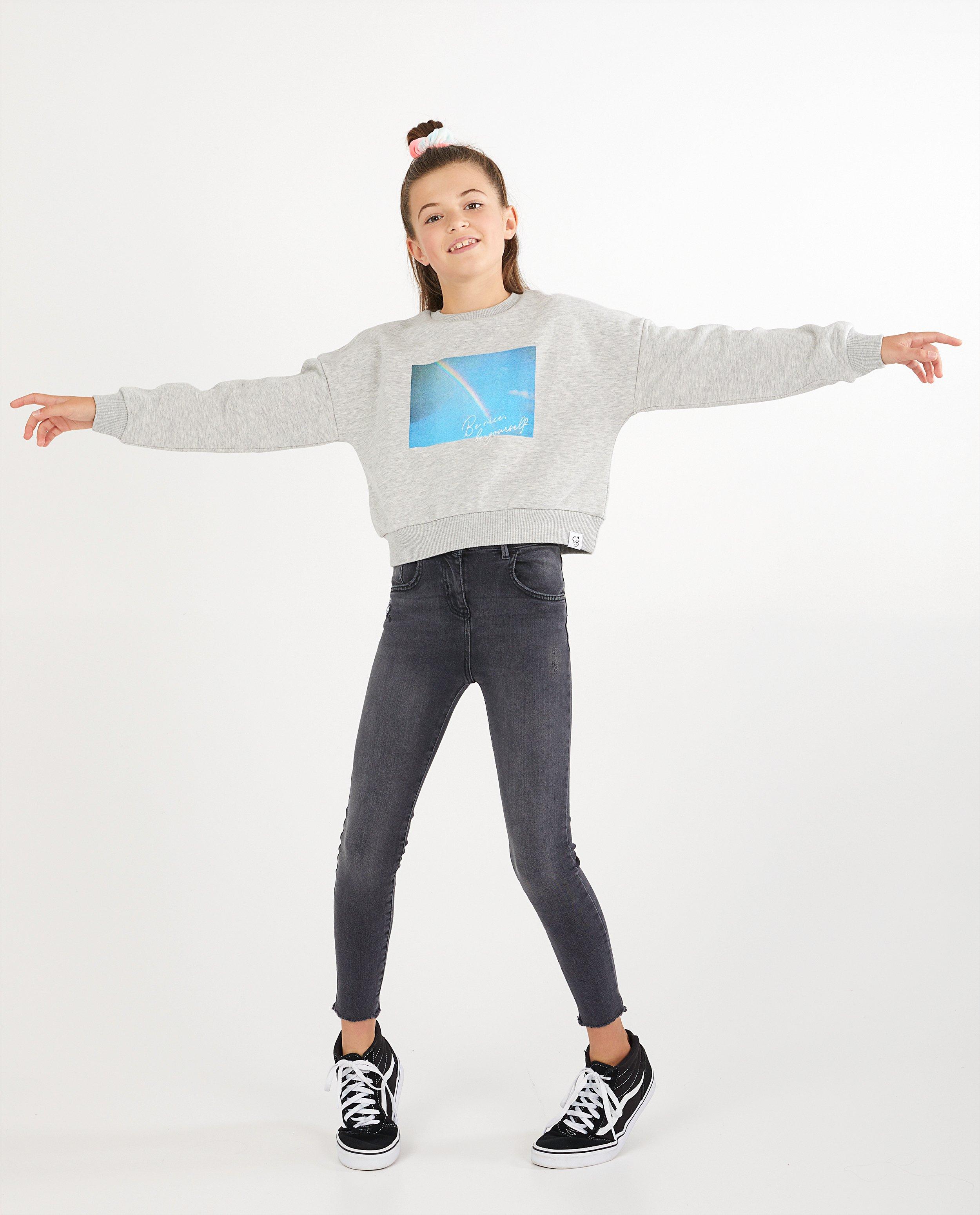 Grijze sweater Elisa Bruart - met print - Elisa Bruart