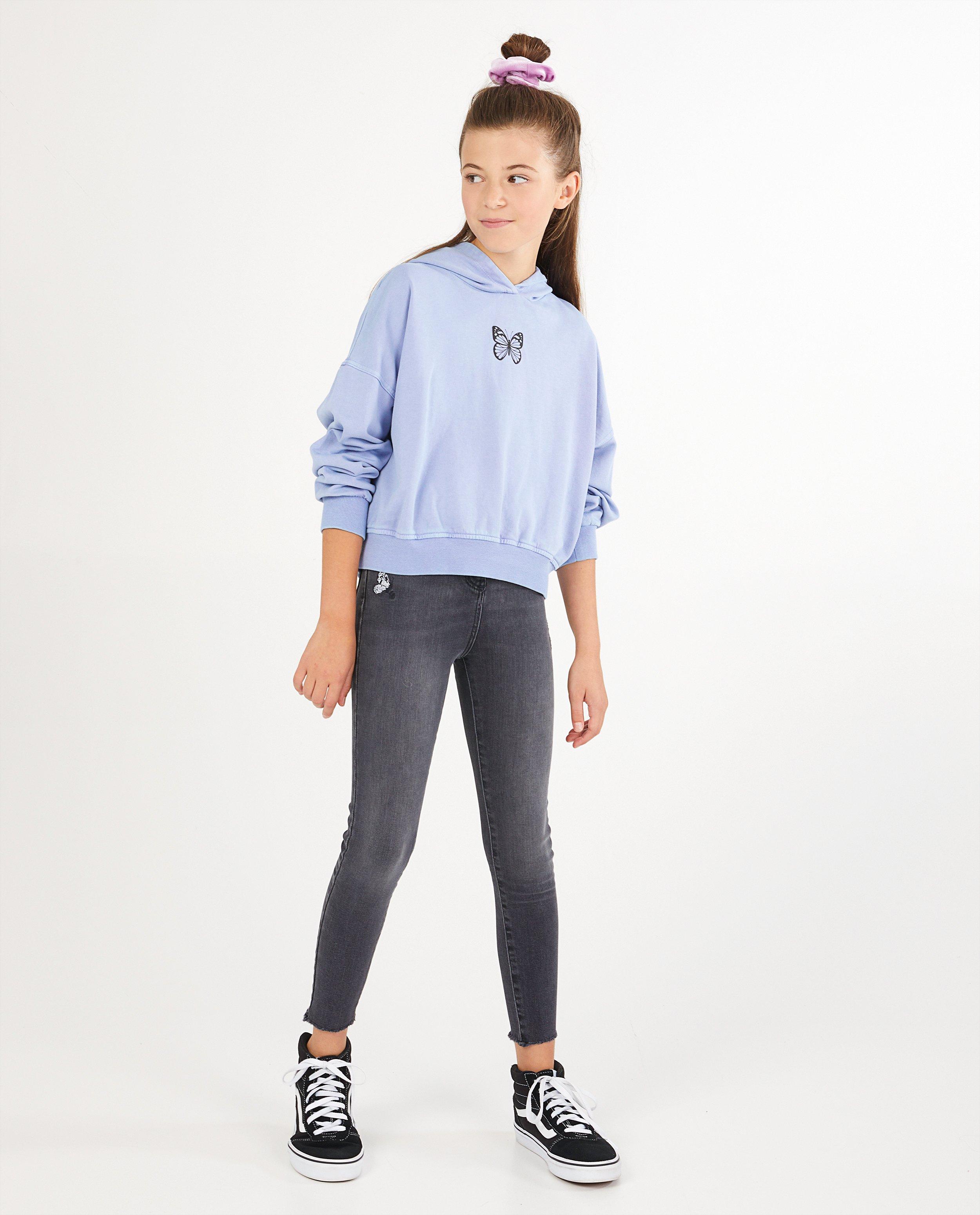 Lila hoodie Elisa Bruart - met vlinder - Elisa Bruart