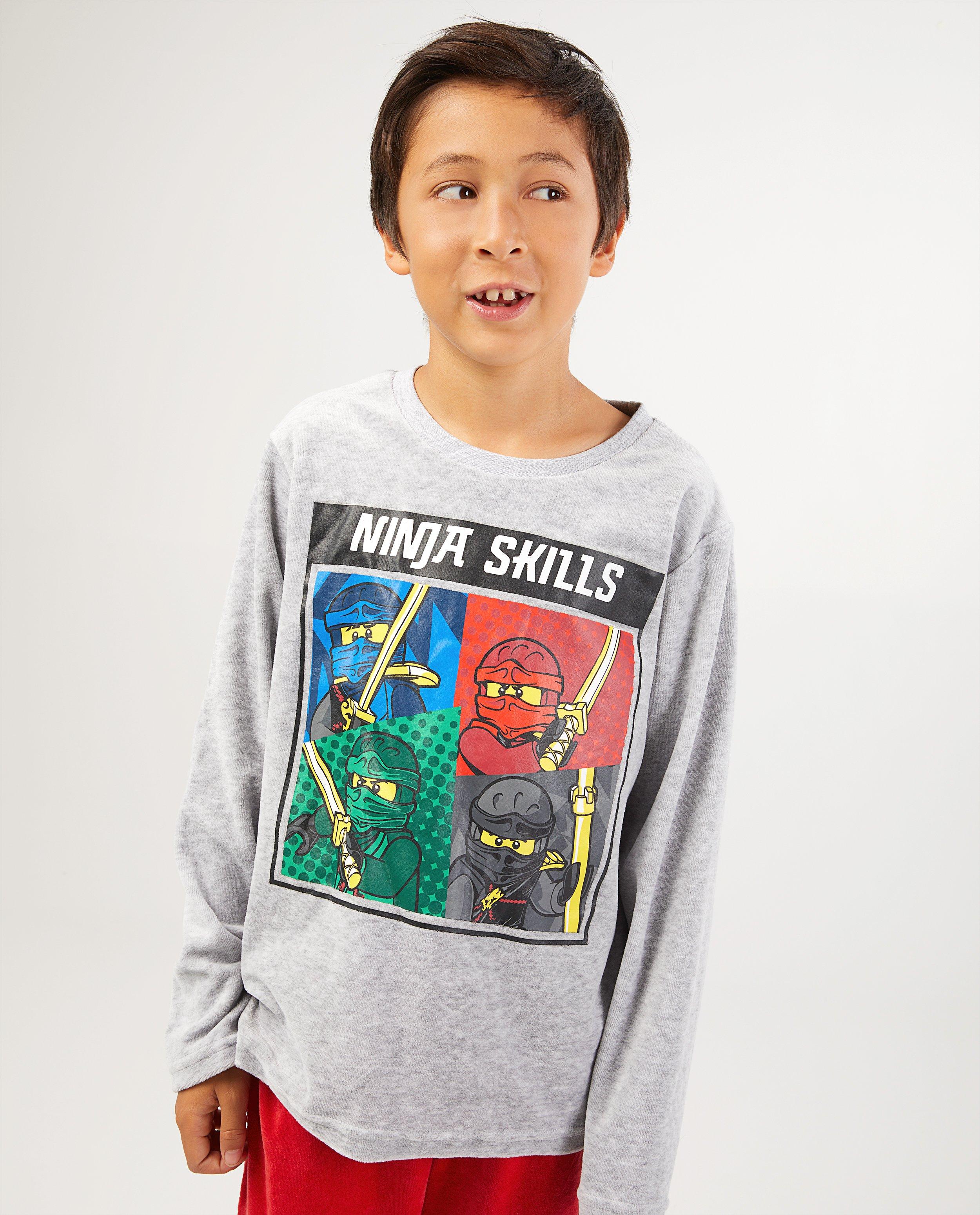 Nachtkleding - Grijze Lego Ninjago-pyjama