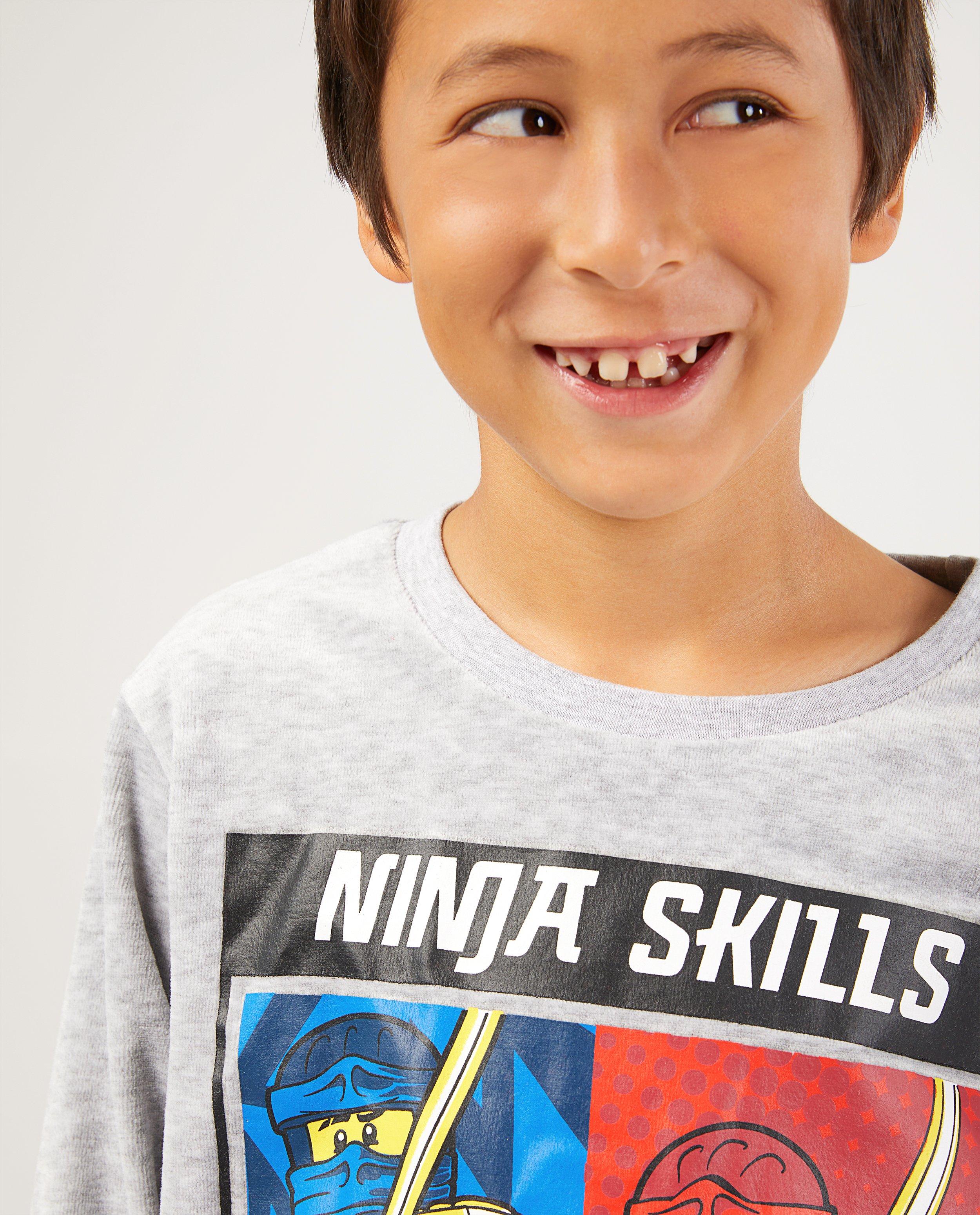 Nachtkleding - Grijze Lego Ninjago-pyjama