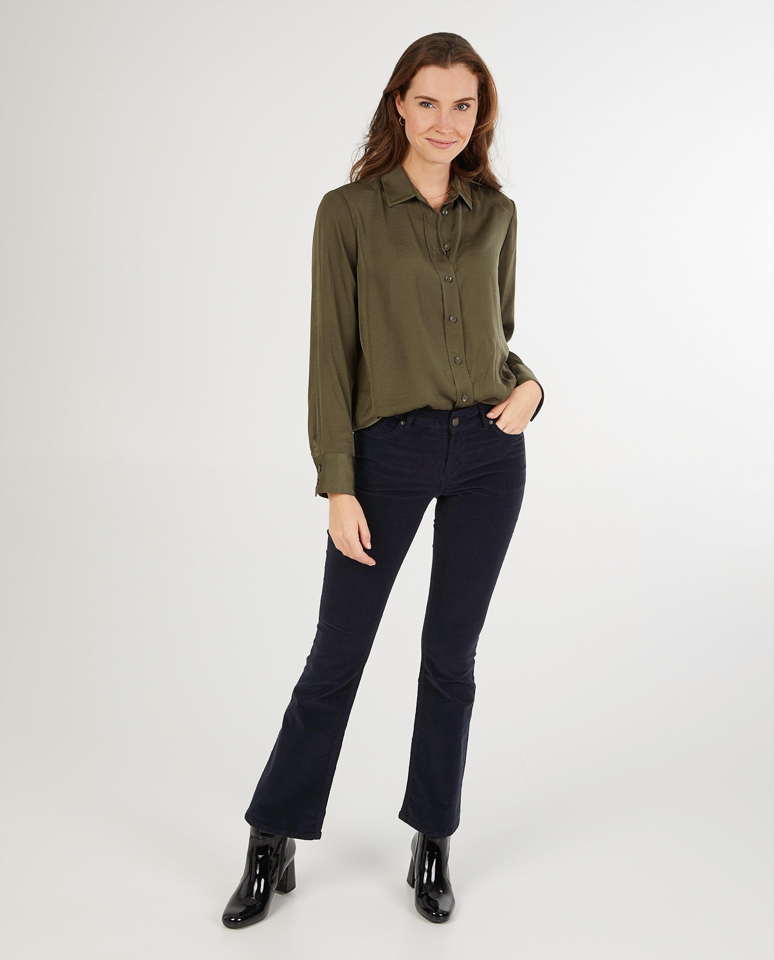 Pantalon bootcut en velours côtelé Sora - beige - Sora