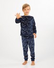 Blauwe pyjama met print - fleece - Kidz Nation