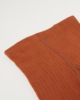Chaussettes - Rode kousenbroek met ribreliëf