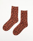 Chaussettes à imprimé animal, pointures 35-42 - brunes - JBC