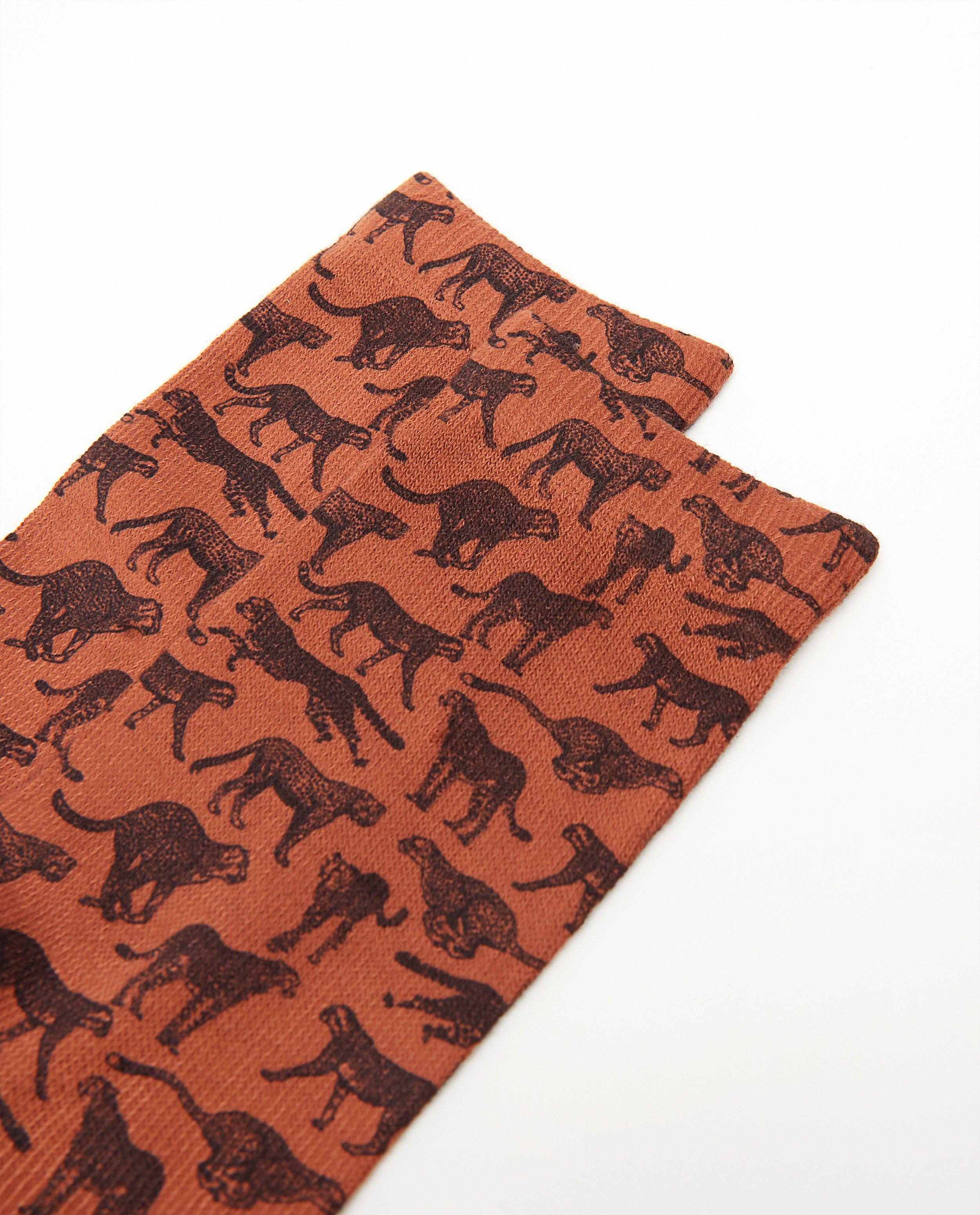 Chaussettes - Kousen met dierenprint, maat 35-42