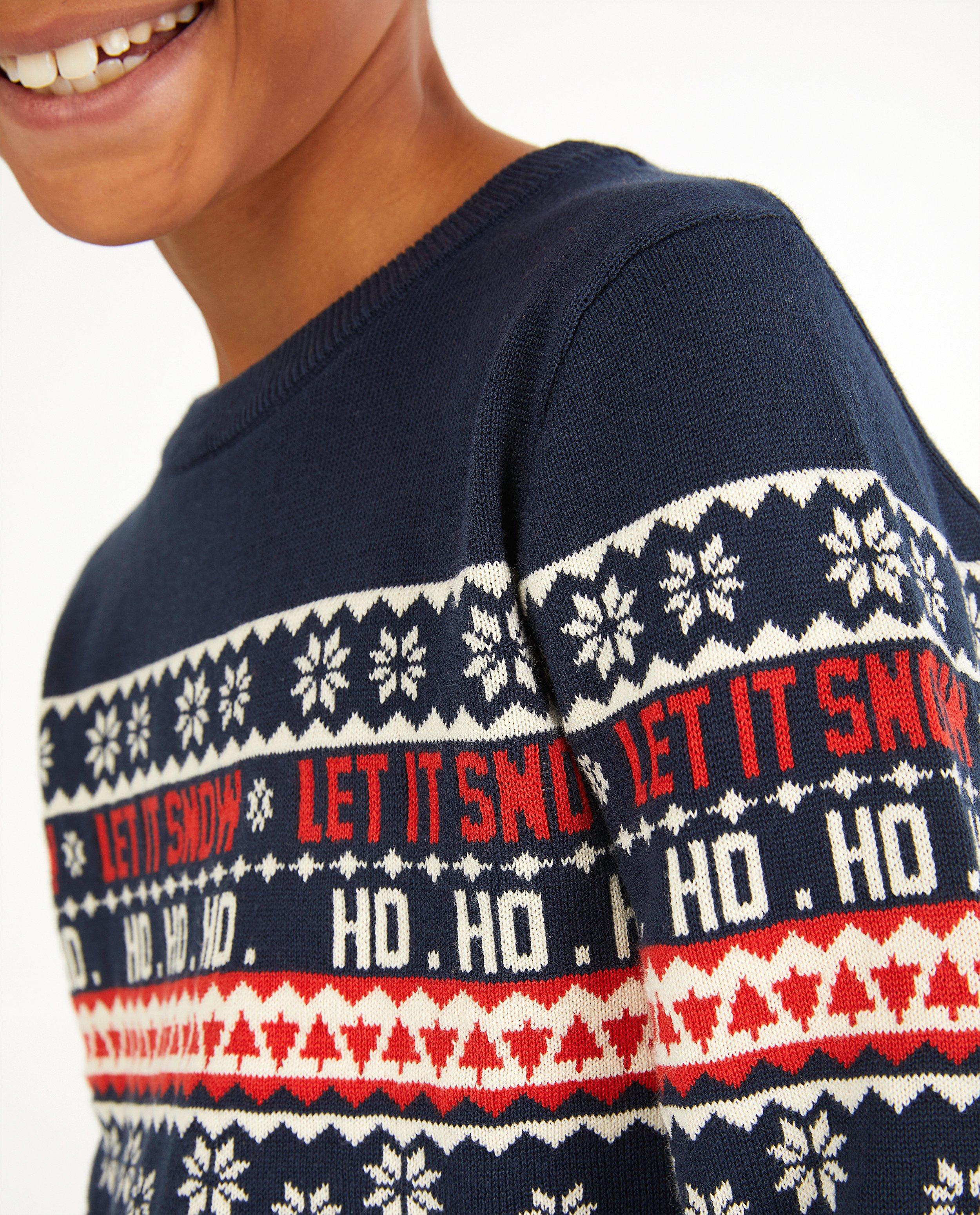 Pulls - Blauwe kersttrui, 7-14 jaar