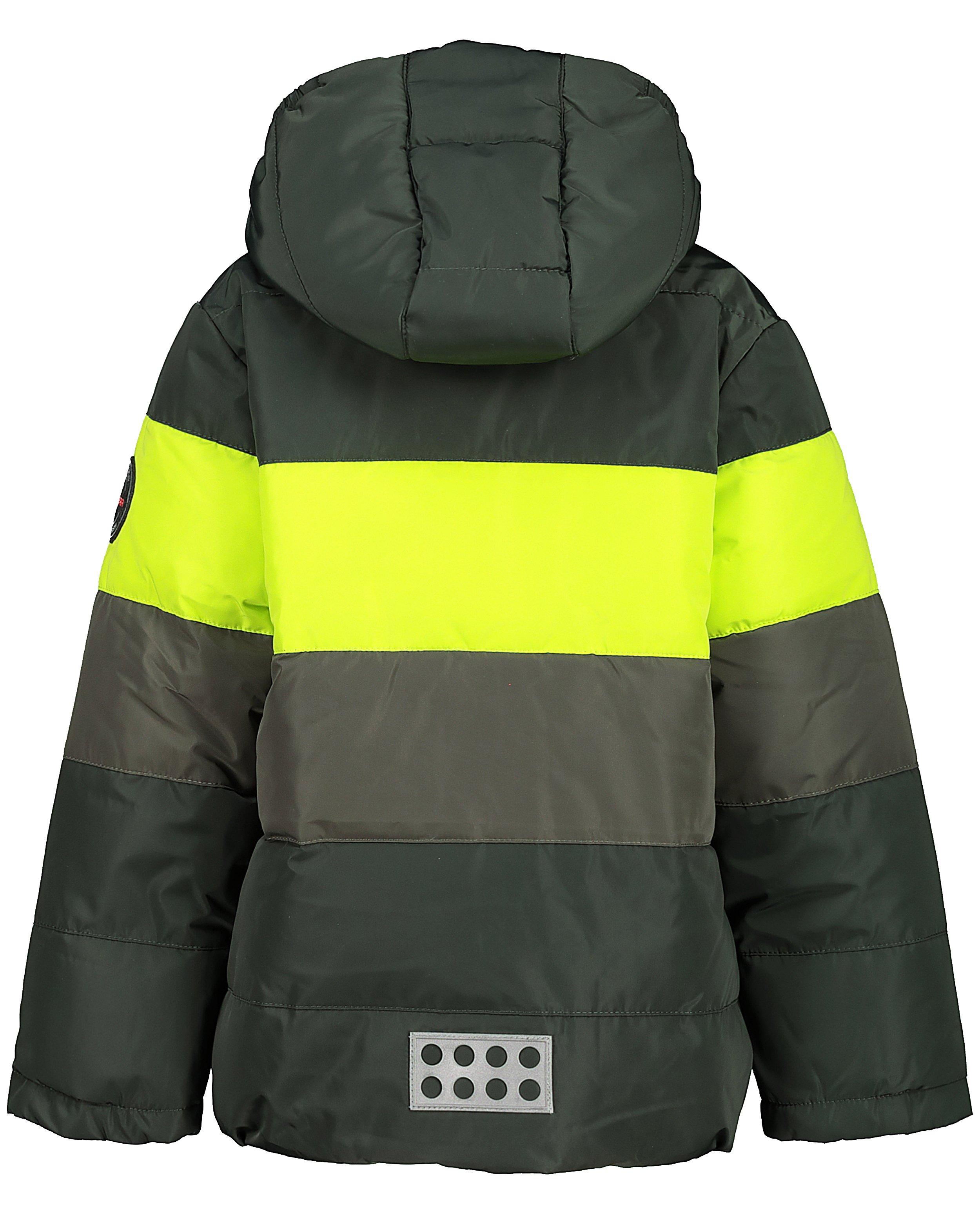 Veste verte avec une bande jaune fluo Lego - D&eacute;tails du produit - khaki - image num&eacute;ro 2