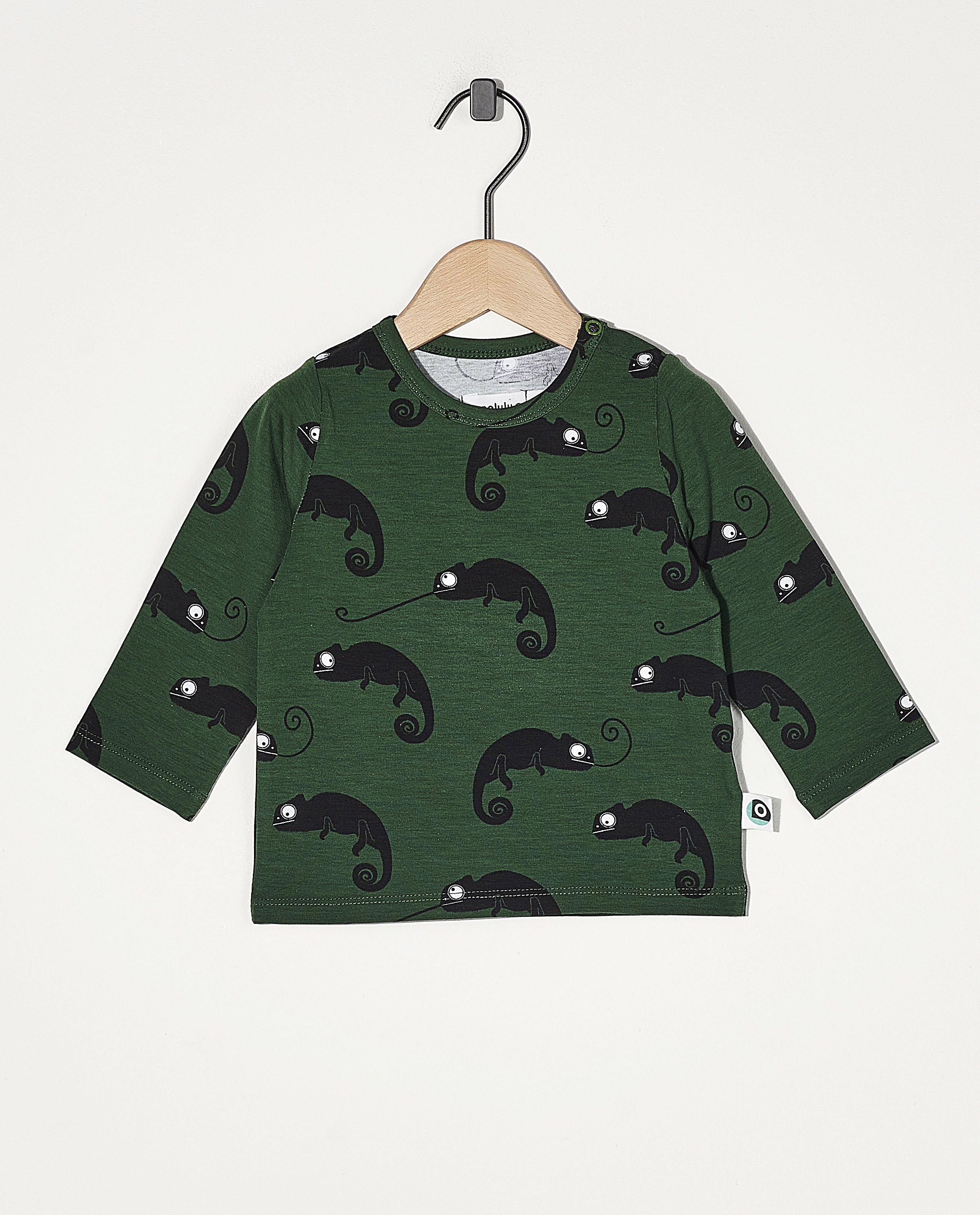 T-shirt vert à manches longues Onnolulu - avec imprimé intégral - Onnolulu