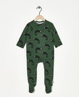 Groene pyjama Onnolulu - met overall print - Onnolulu