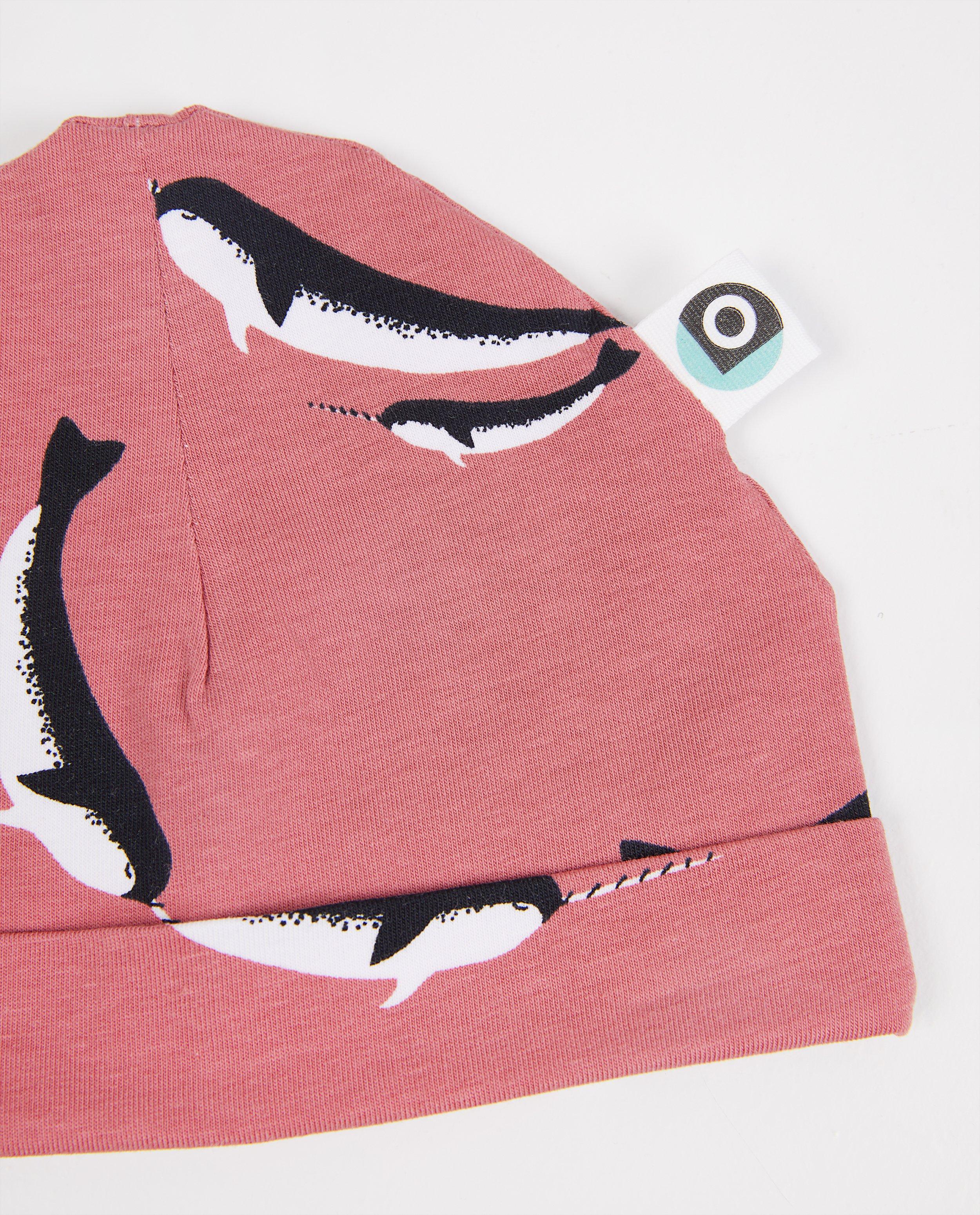 Breigoed - Roze muts met print Onnolulu