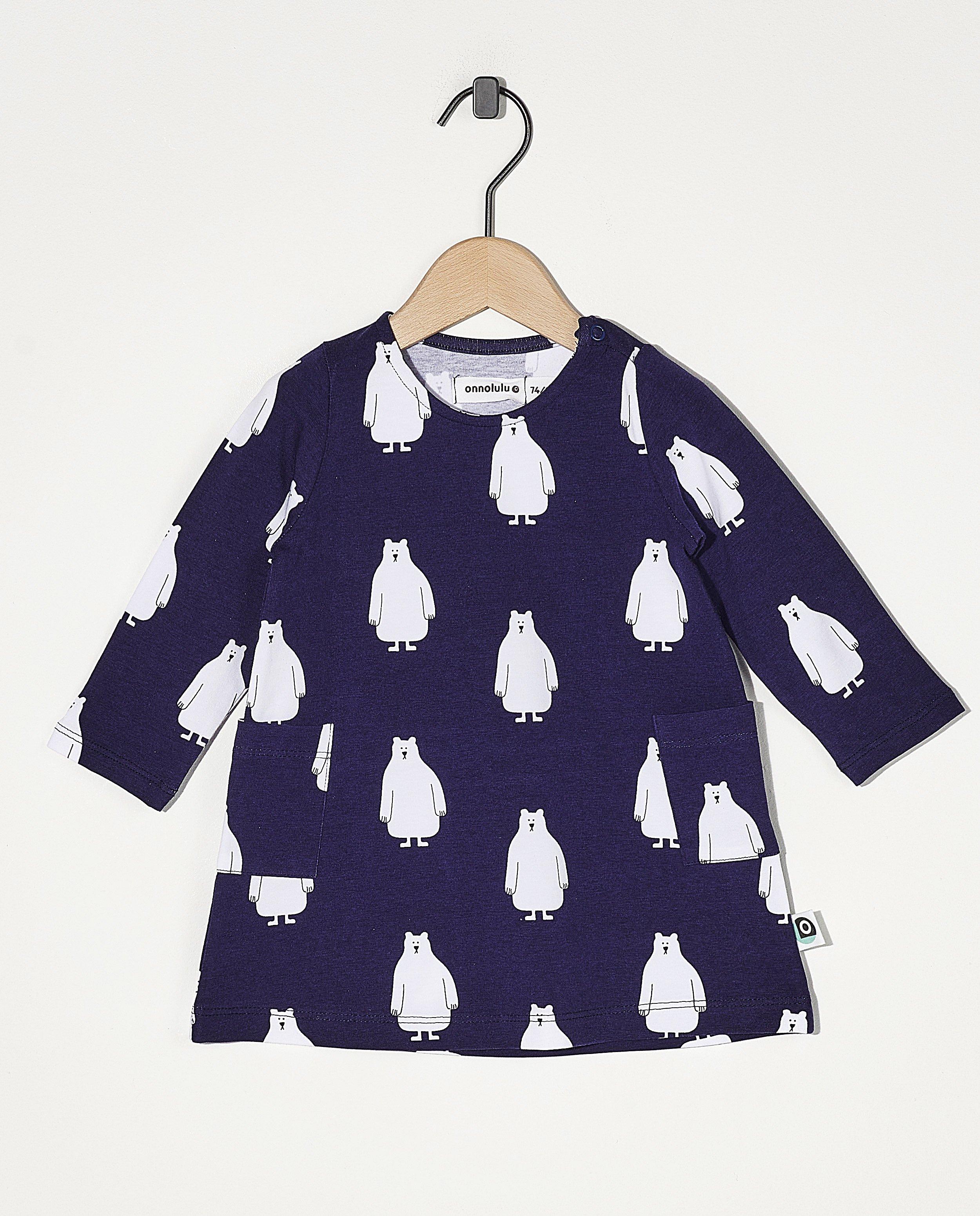 Robe bleue avec imprimé Onnolulu - Imprimé intégral - Onnolulu
