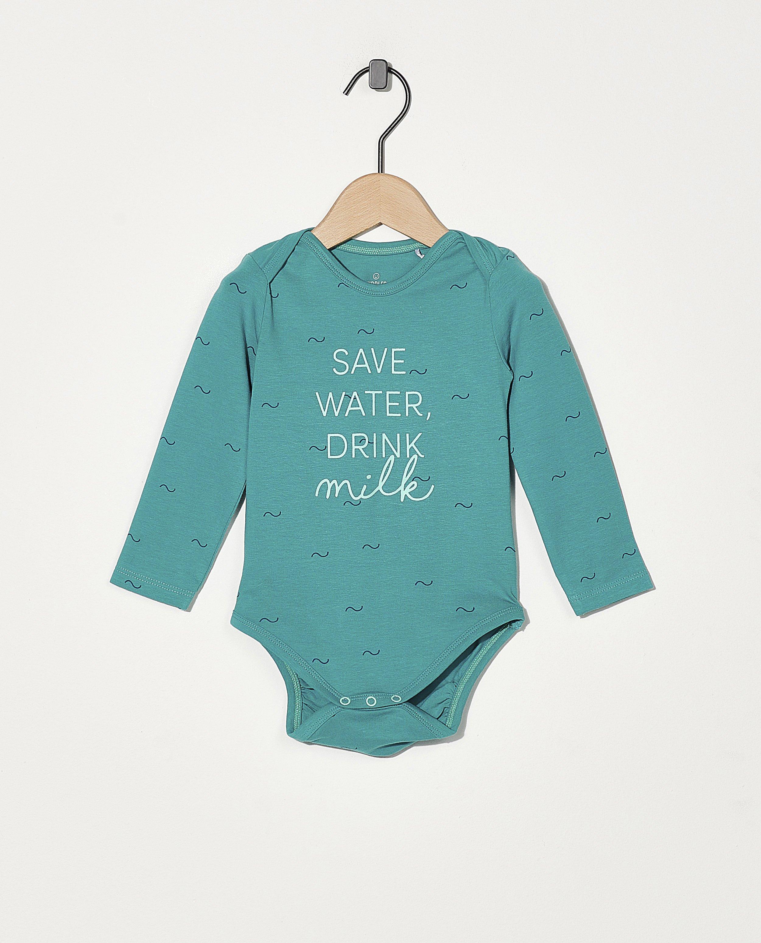 Onesies - Witte romper met opschrift