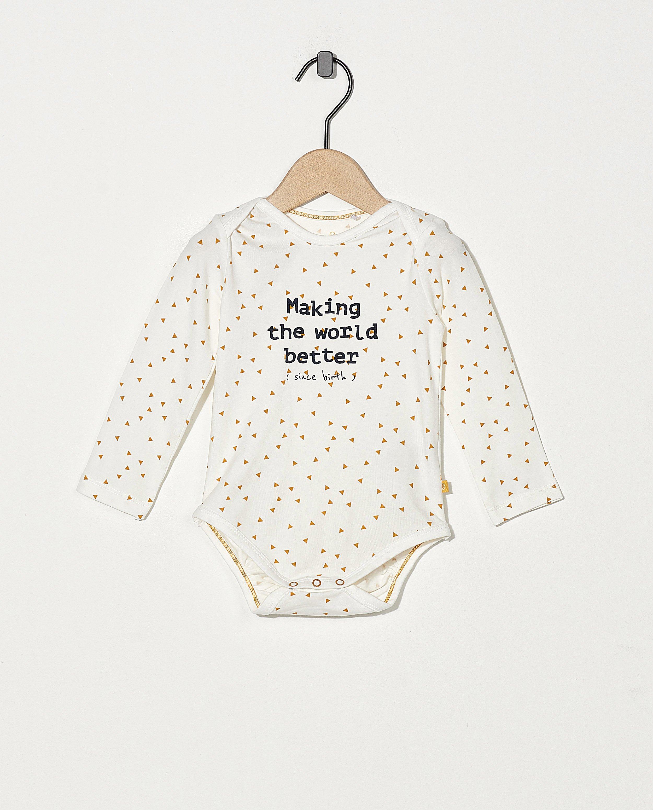 Onesies - Witte romper met opschrift