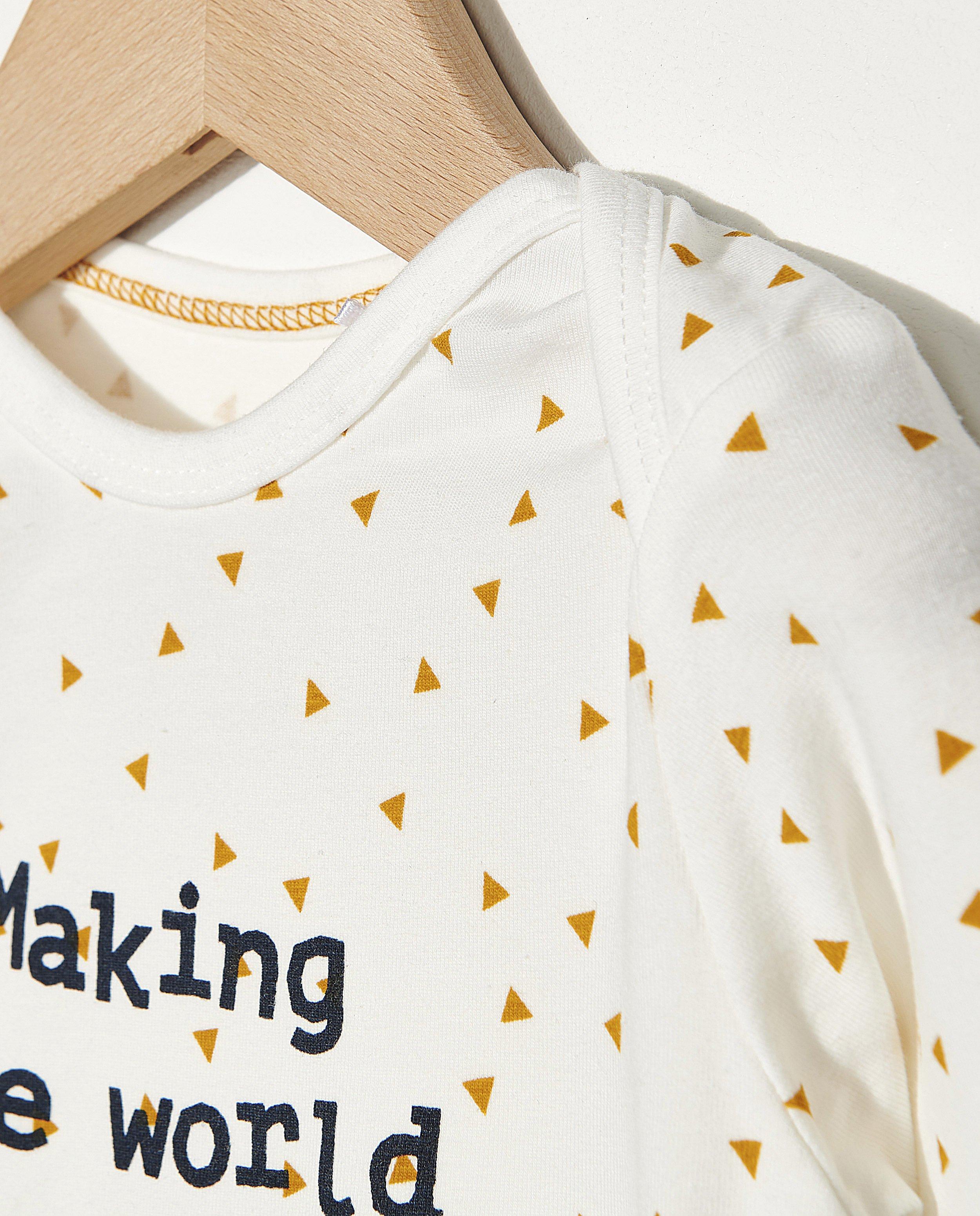 Onesies - Witte romper met opschrift
